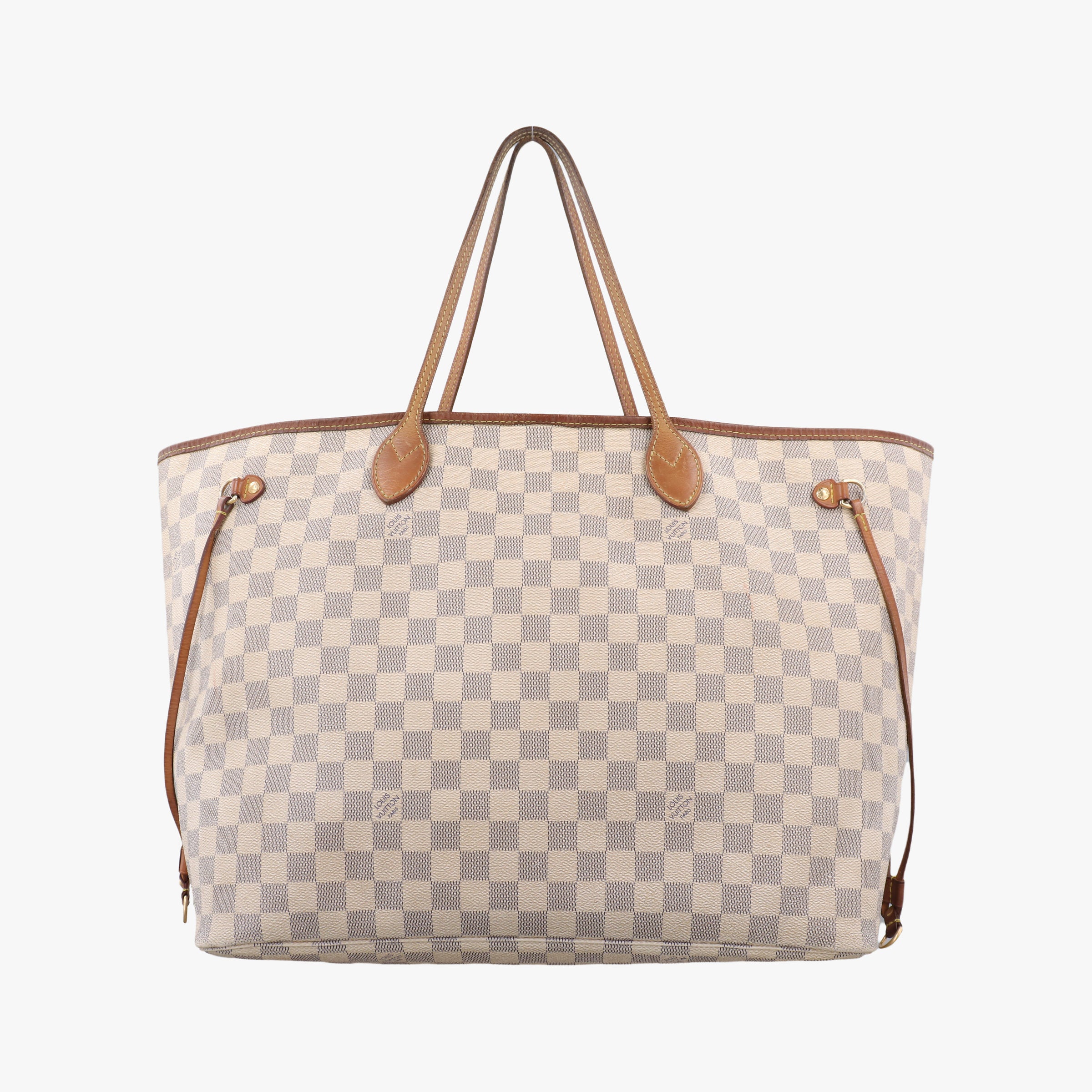 Pre-owned Louis Vuitton NEVERFULL GM AZUR Damier Canvas N51108 shoulderbag | stylenewstar