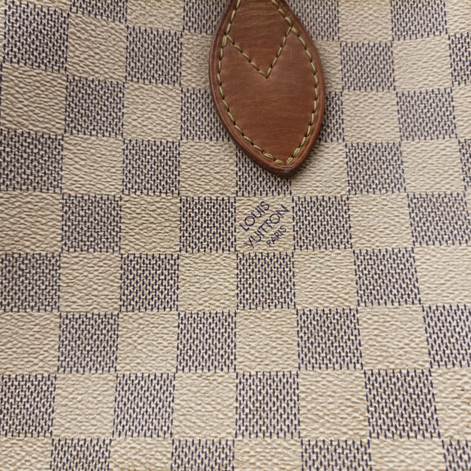 Pre-owned Louis Vuitton NEVERFULL GM AZUR Damier Canvas N51108 shoulderbag | stylenewstar