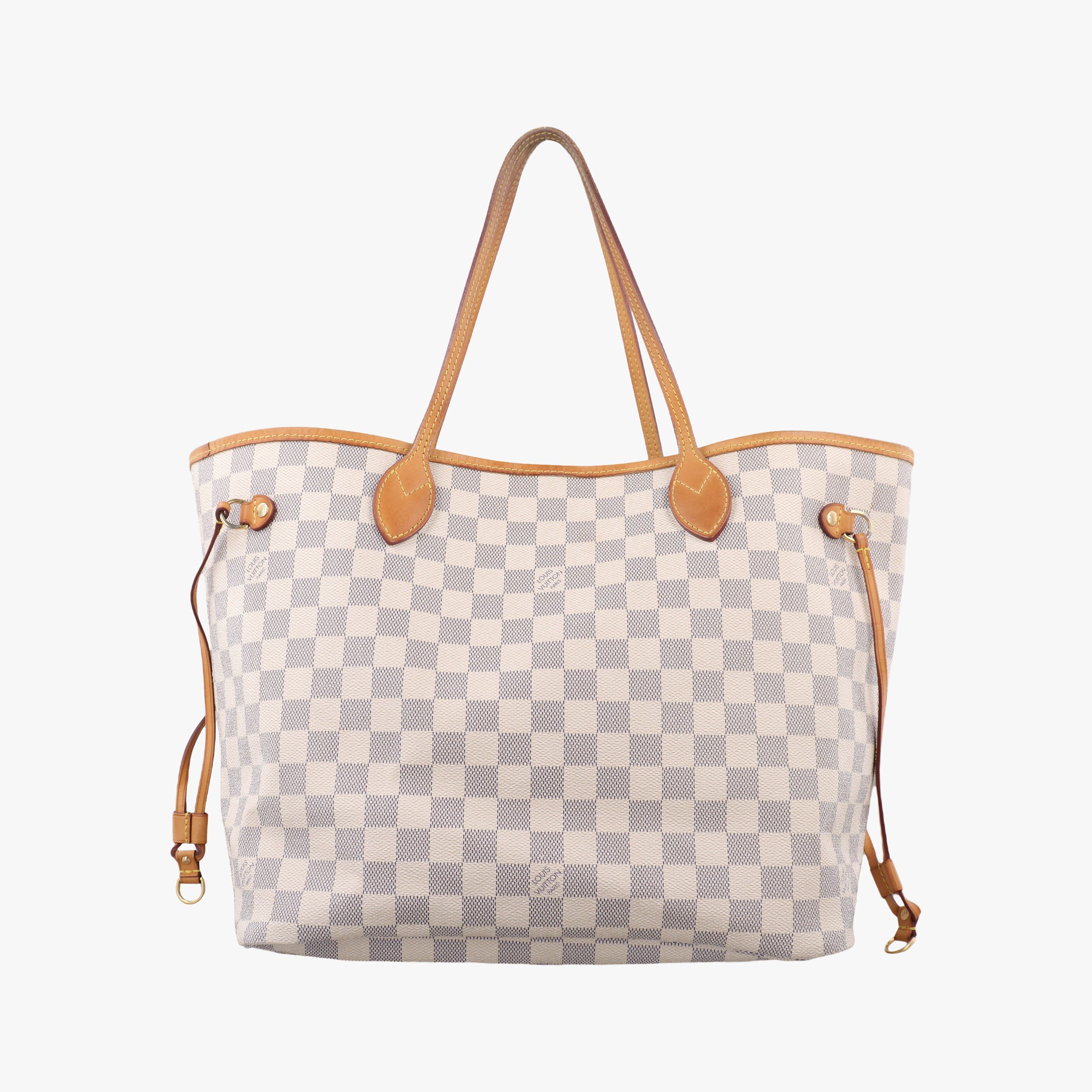 Pre-owned Louis Vuitton Neverfull MM Azur Damier Canvas N51107 handbag | stylenewstar