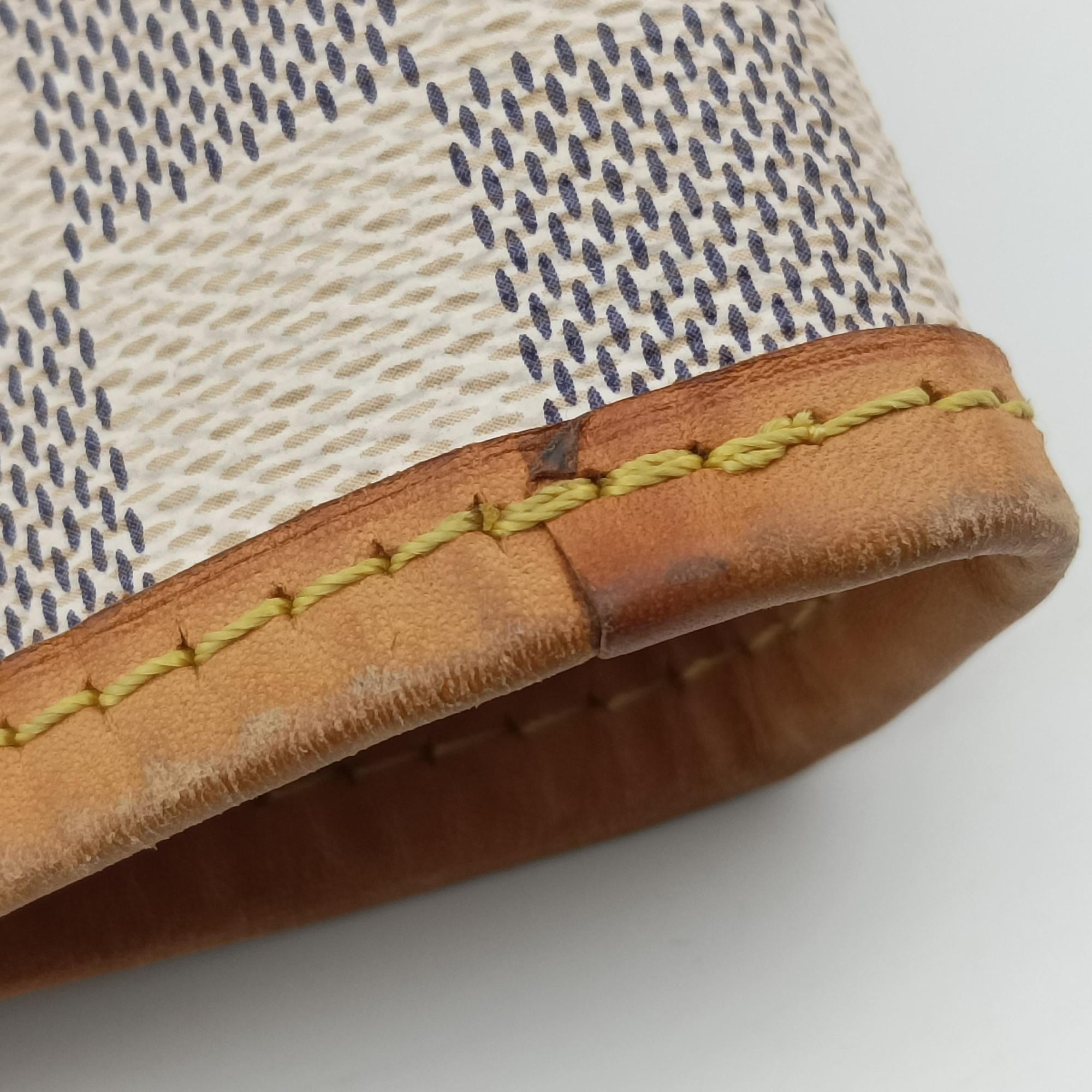 Pre-owned Louis Vuitton Neverfull MM Azur Damier Canvas N51107 handbag | stylenewstar