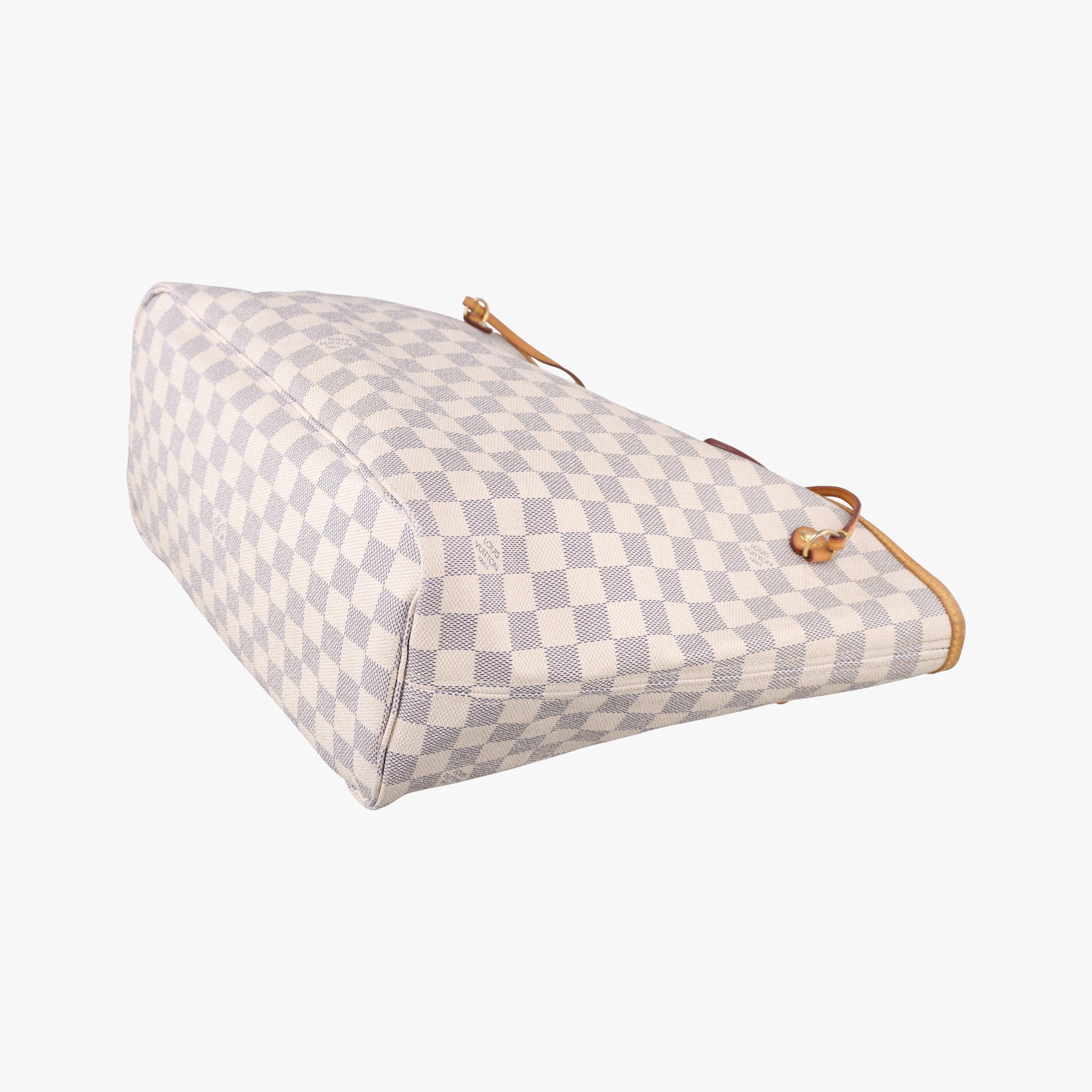 Pre-owned Louis Vuitton Neverfull MM Azur Damier Canvas N51107 handbag | stylenewstar