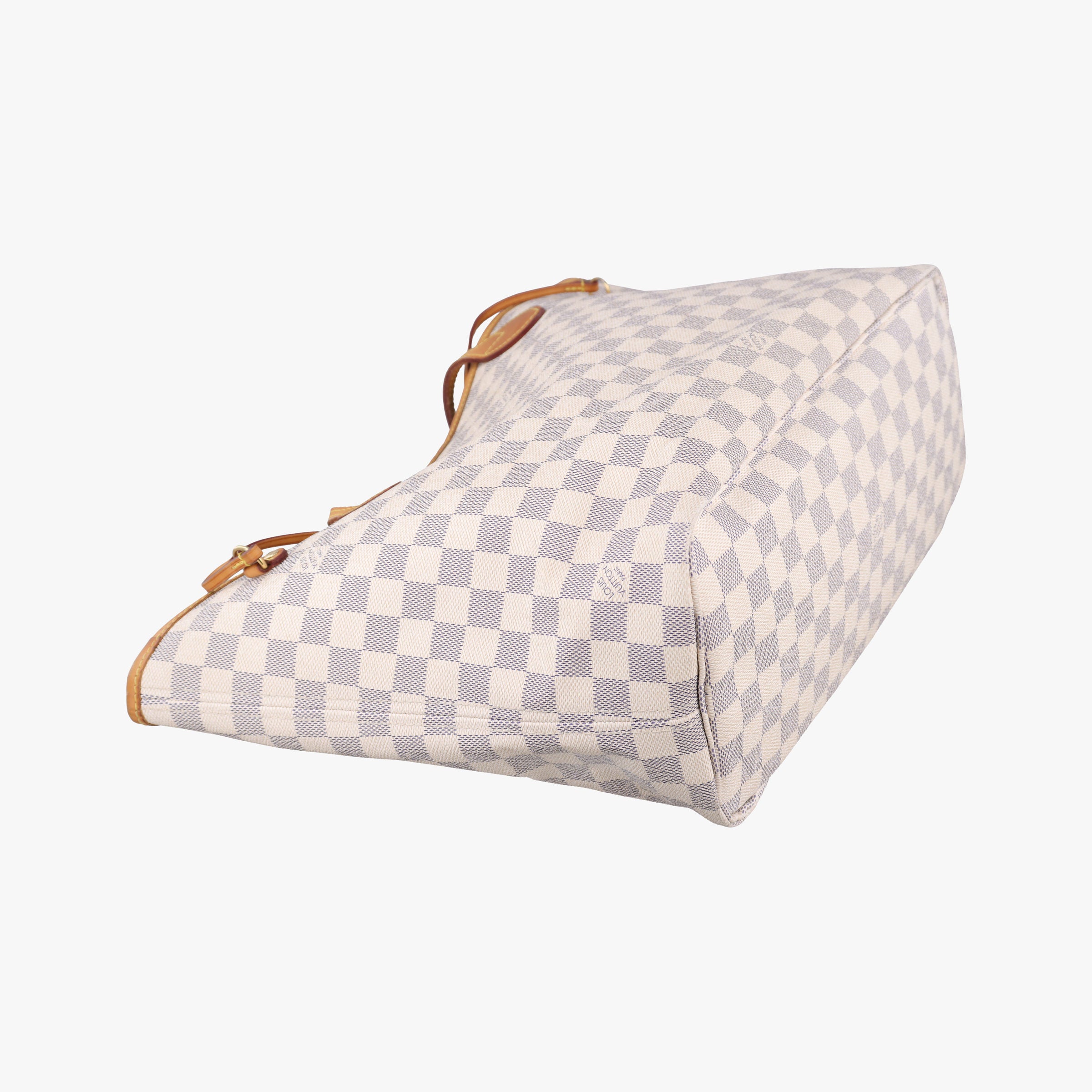 Pre-owned Louis Vuitton Neverfull MM Azur Damier Canvas N51107 handbag | stylenewstar
