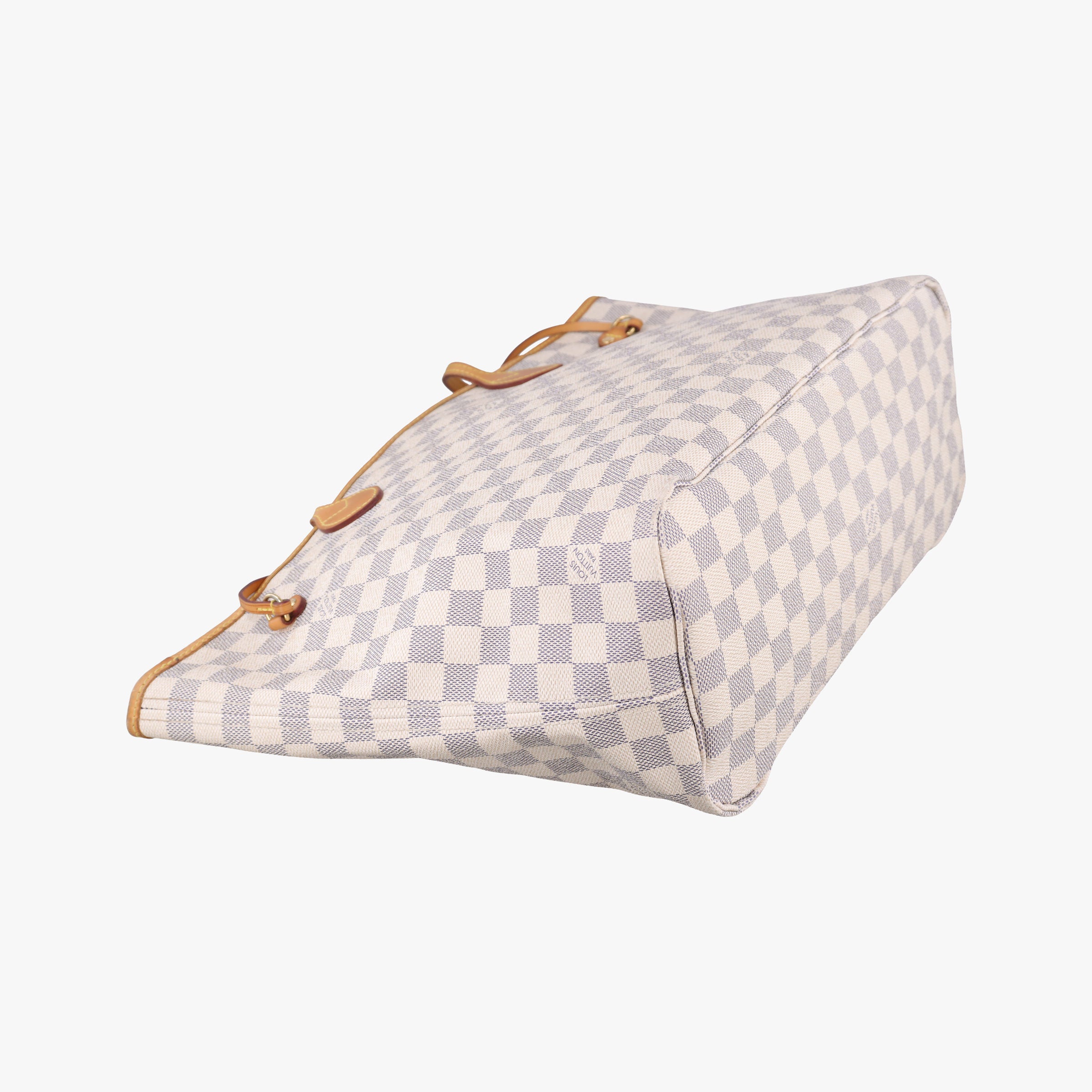 Pre-owned Louis Vuitton Neverfull MM Azur Damier Canvas N51107 handbag | stylenewstar