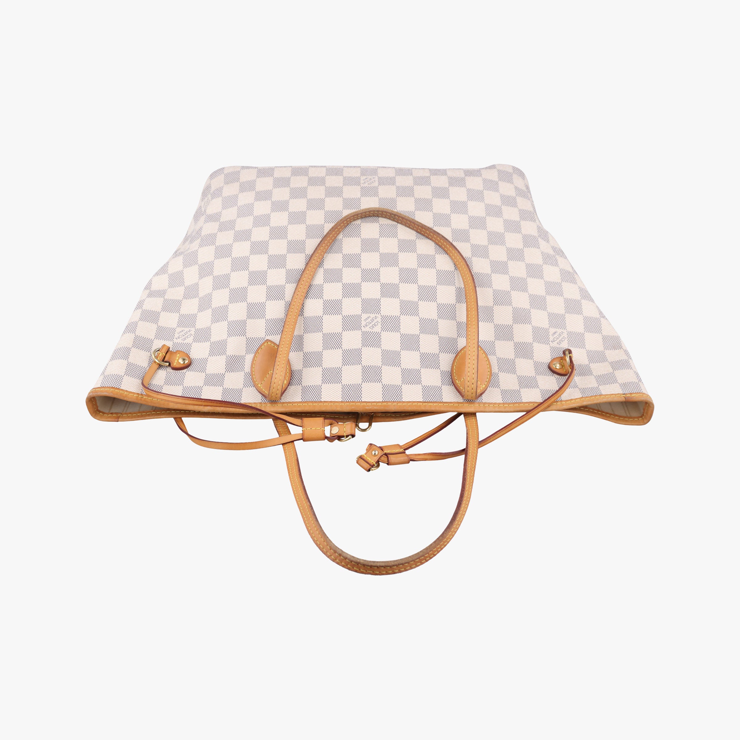 Pre-owned Louis Vuitton Neverfull MM Azur Damier Canvas N51107 handbag | stylenewstar