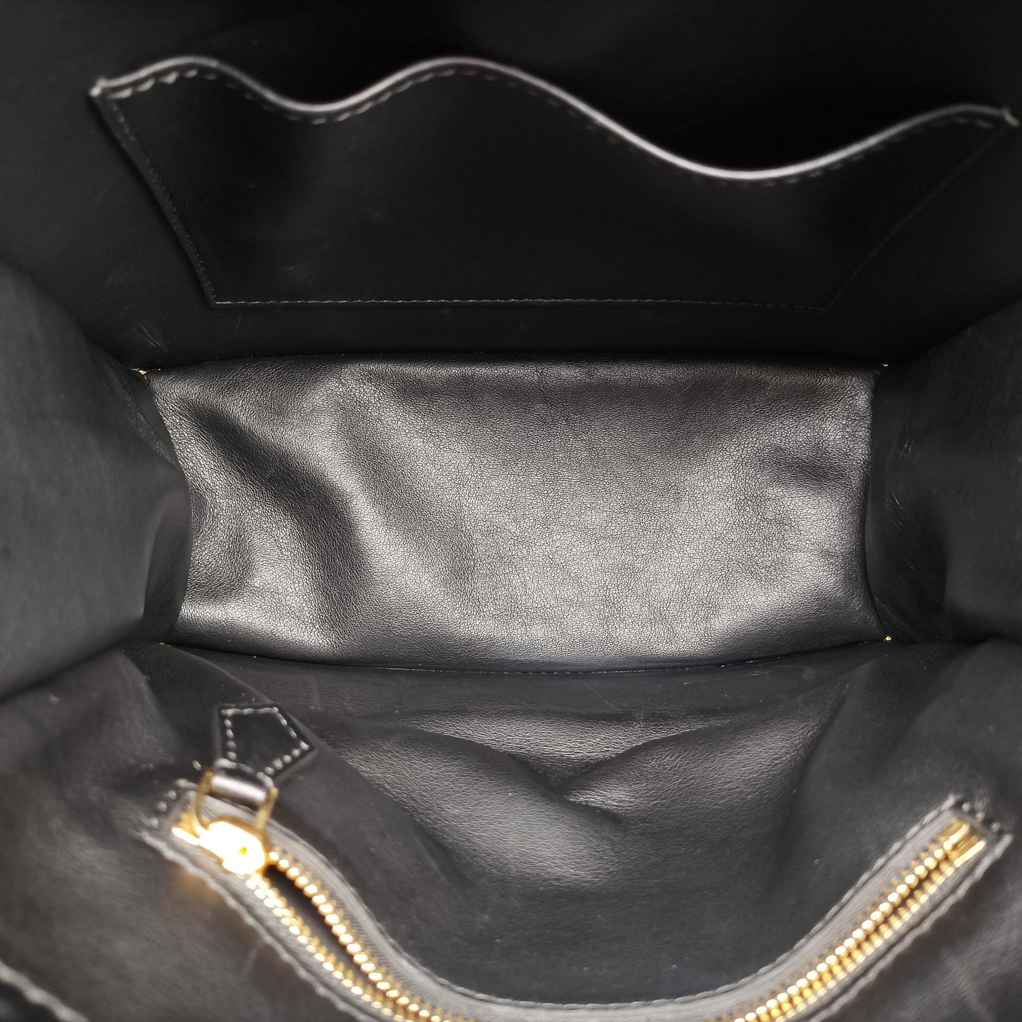 Pre-owned Louis Vuitton Studs Bicolor Beige×Black Leather M51654 shoulderbag | stylenewstar