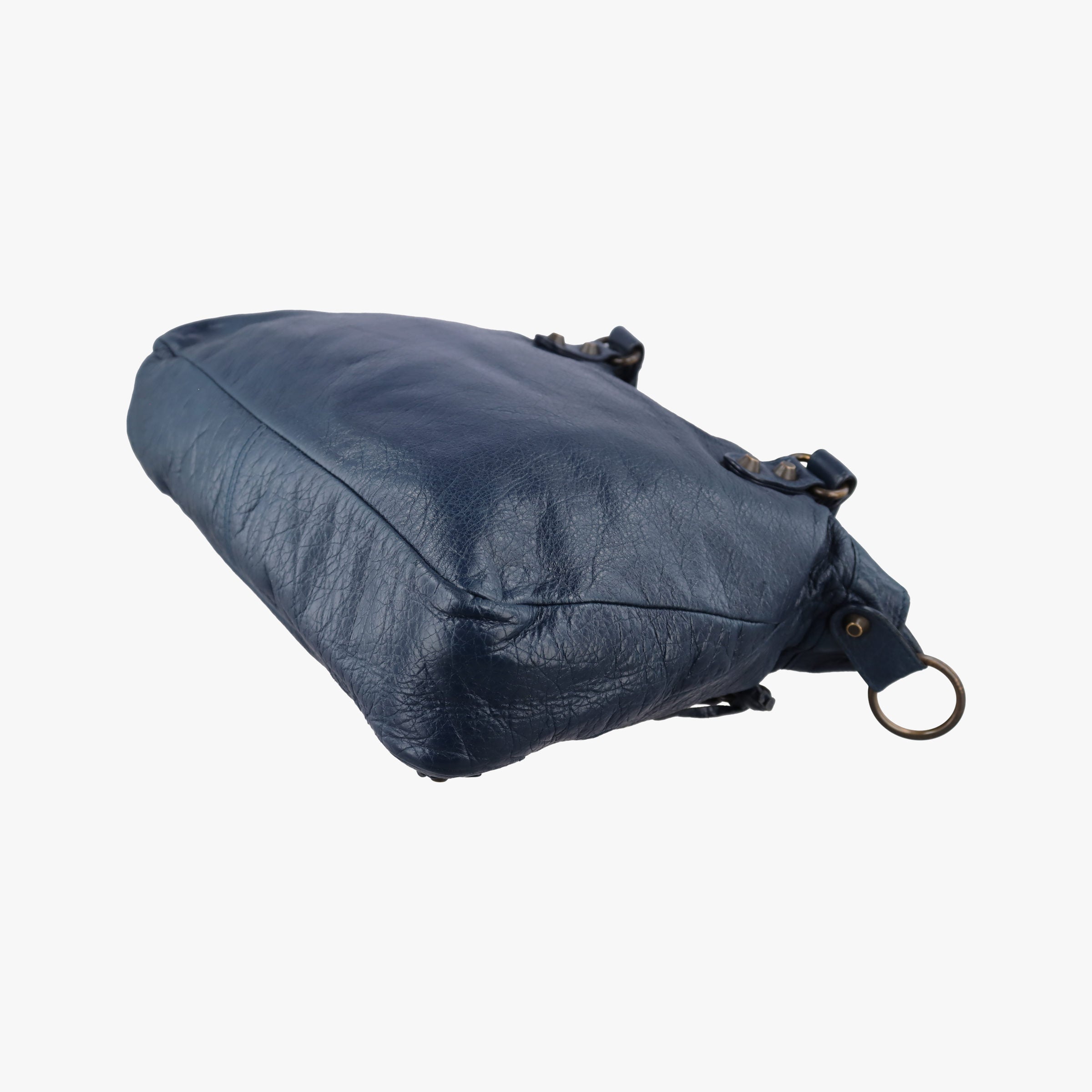 Pre-owned Balenciaga Giant City Navy lambskin  shoulderbag | stylenewstar
