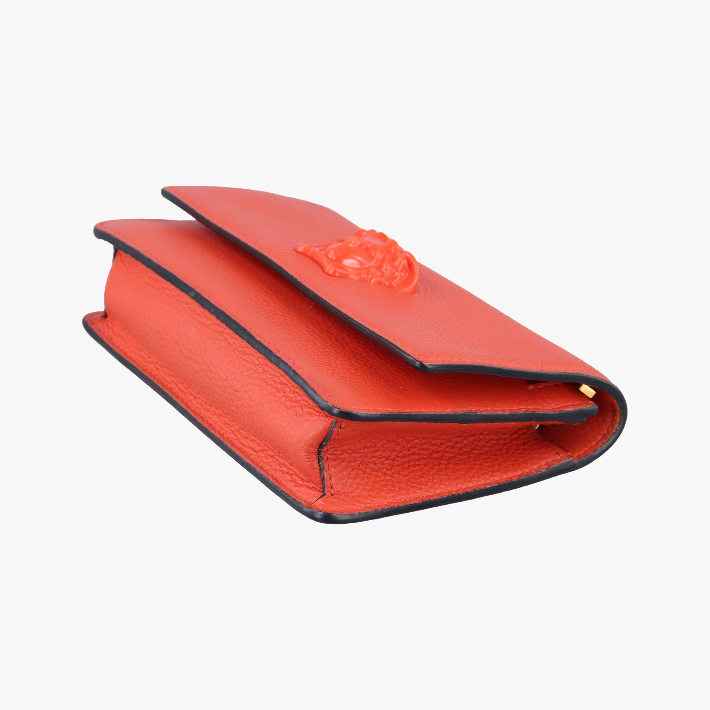 Vintage VERSACE Medusa Orange Leather  shoulderbag | stylenewstar