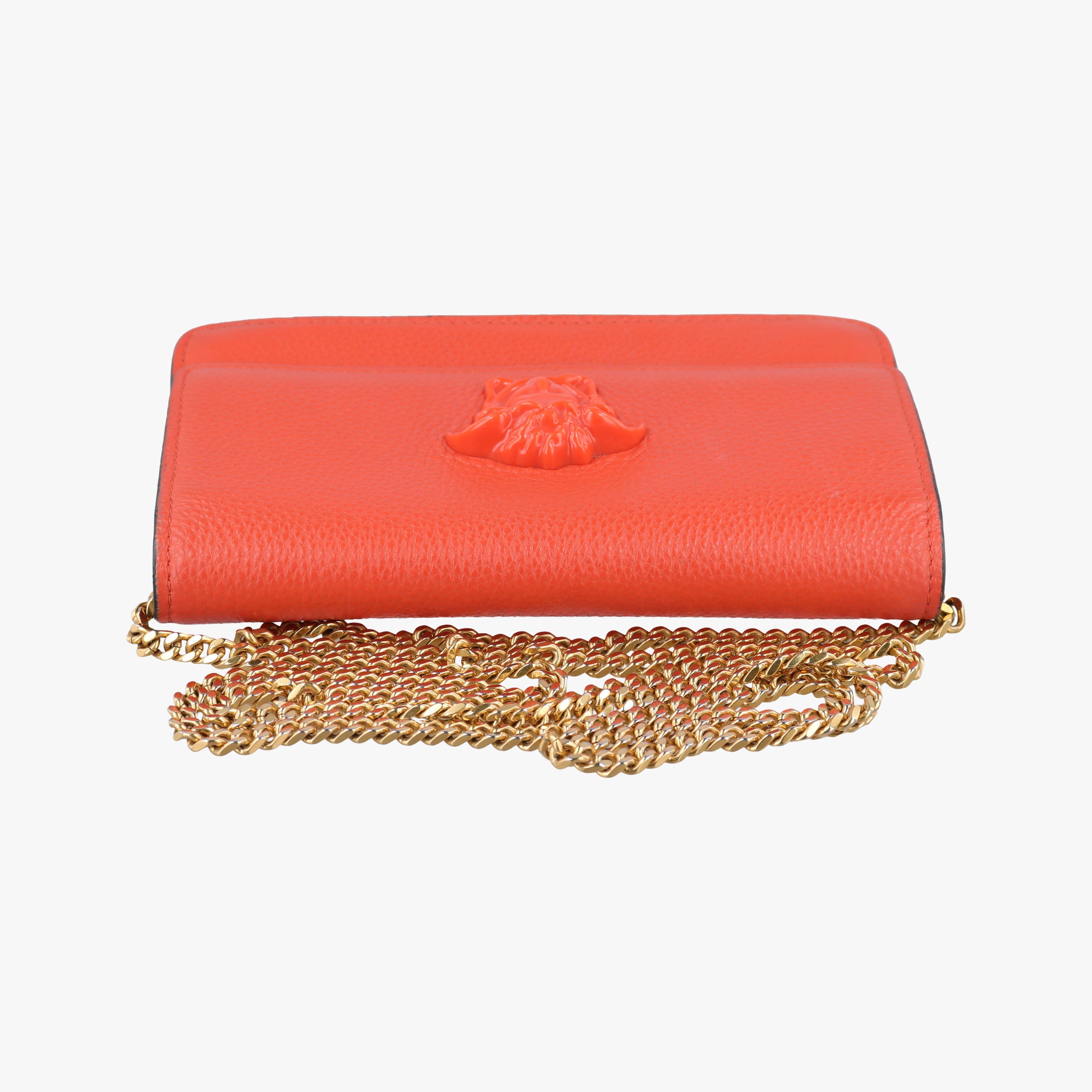 Vintage VERSACE Medusa Orange Leather  shoulderbag | stylenewstar