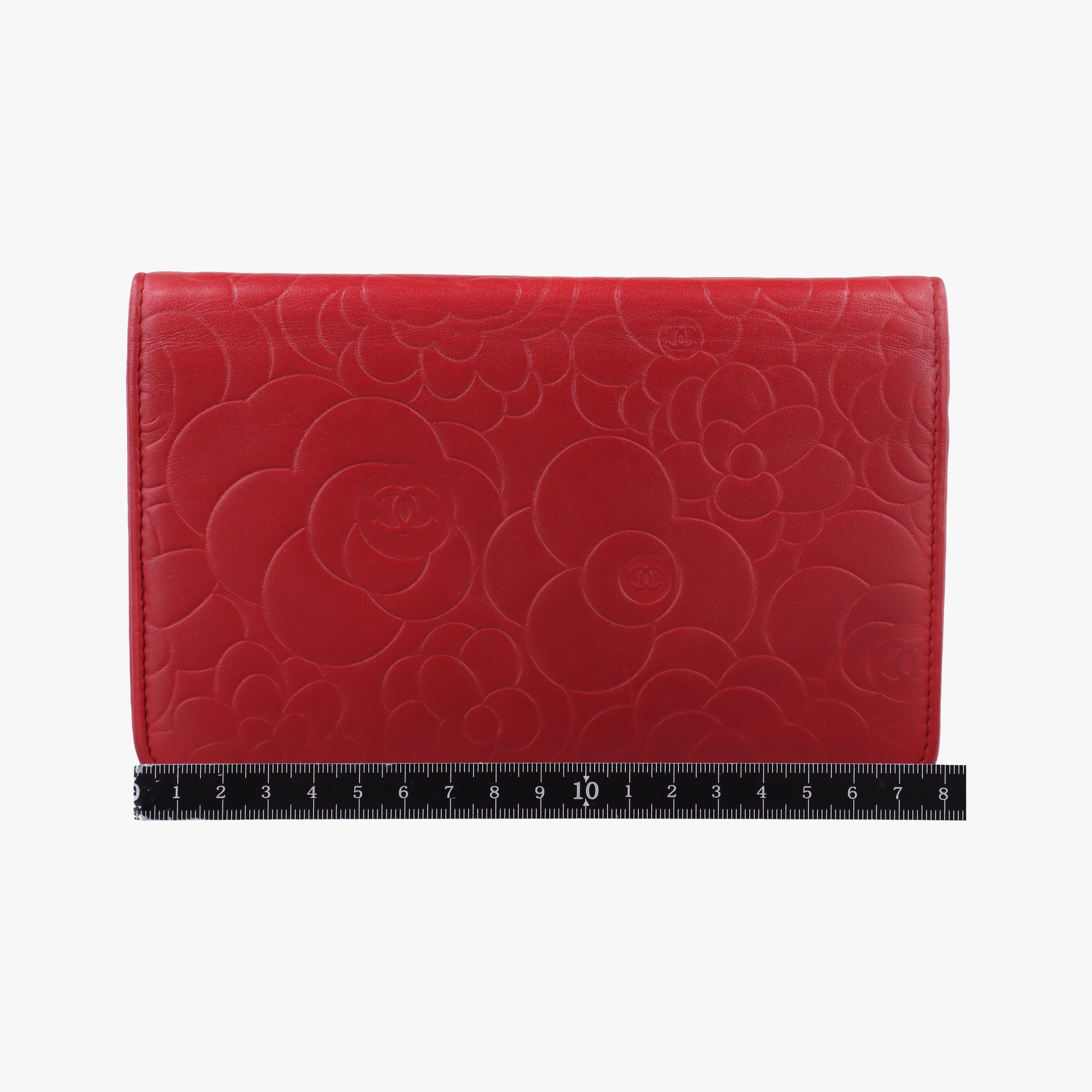 Pre-owned Chanel camellia Red lambskin A47421 shoulderbag | stylenewstar