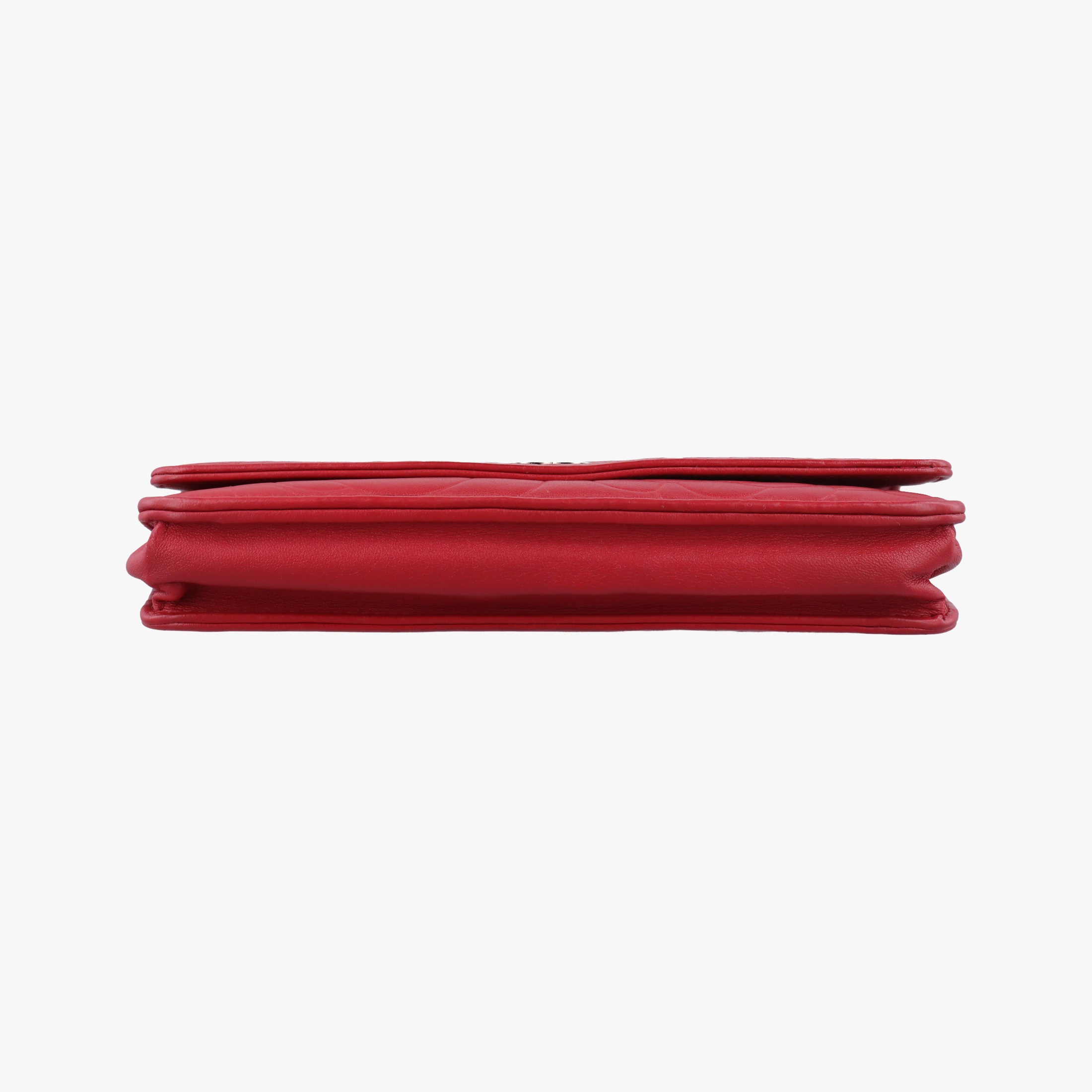 Pre-owned Chanel camellia Red lambskin A47421 shoulderbag | stylenewstar