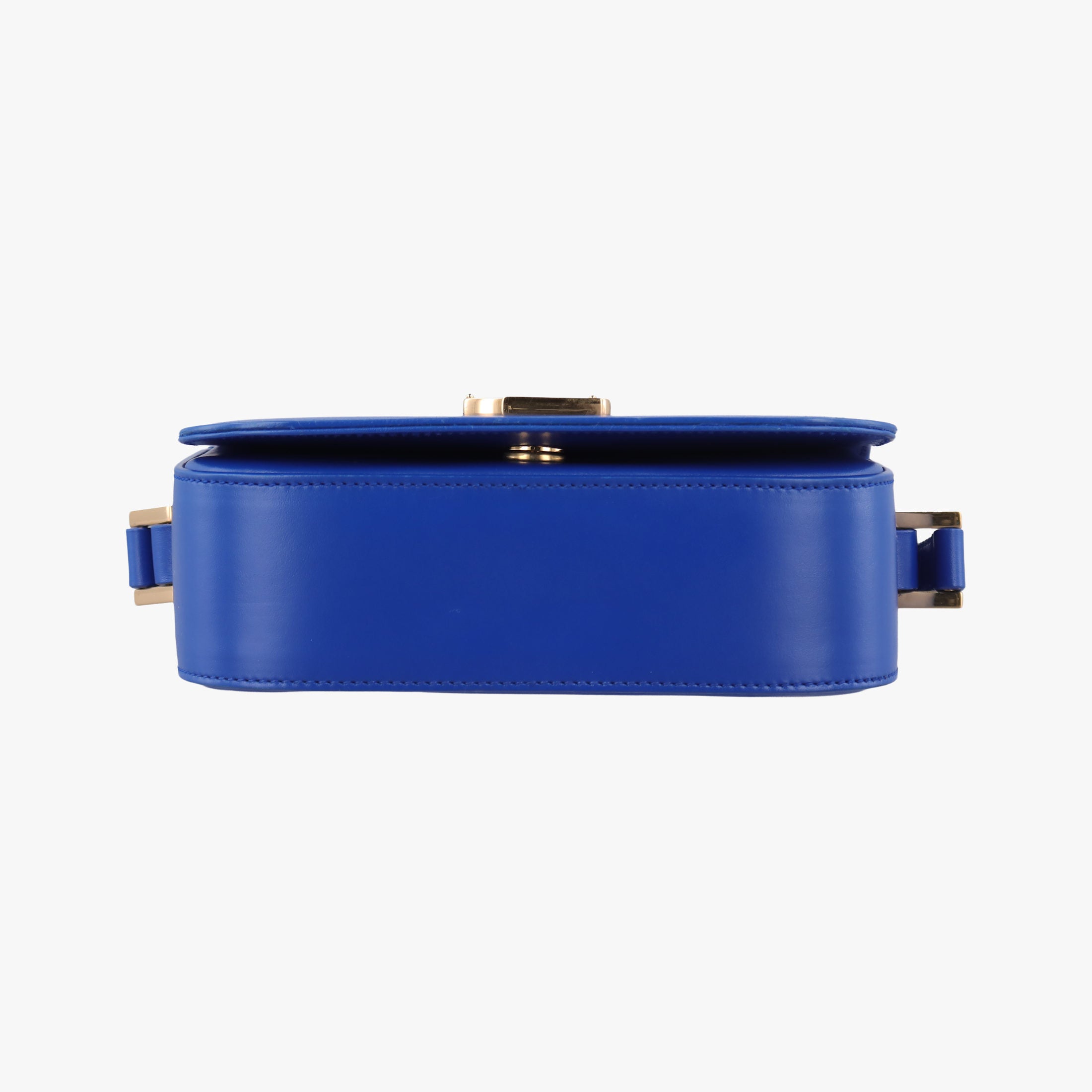 Pre-owned Yves Saint Laurent monogram university Blue Leather 367079 shoulderbag | stylenewstar