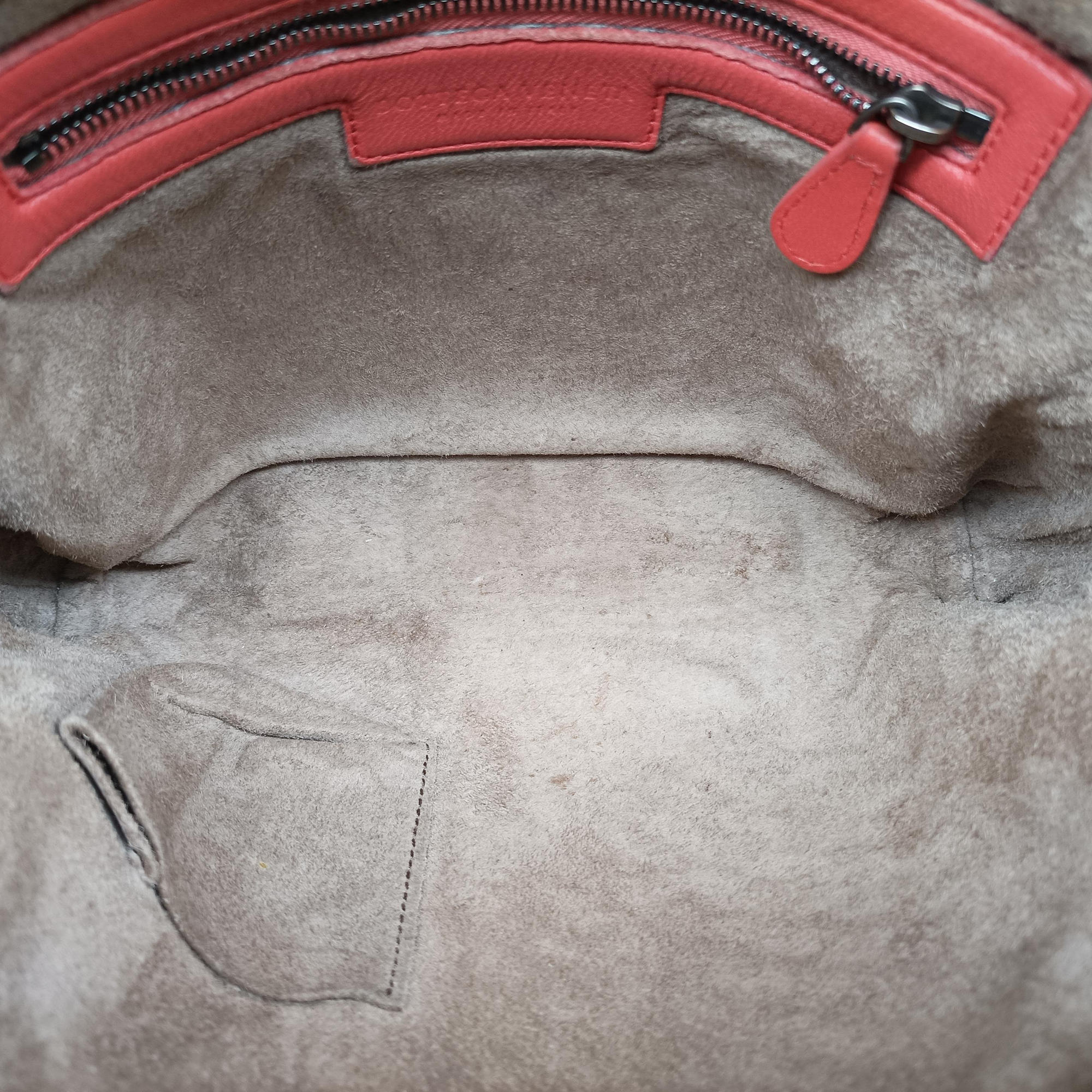 Pre-owned Bottega Veneta NODINI Intrecciato Red lambskin  shoulderbag | stylenewstar