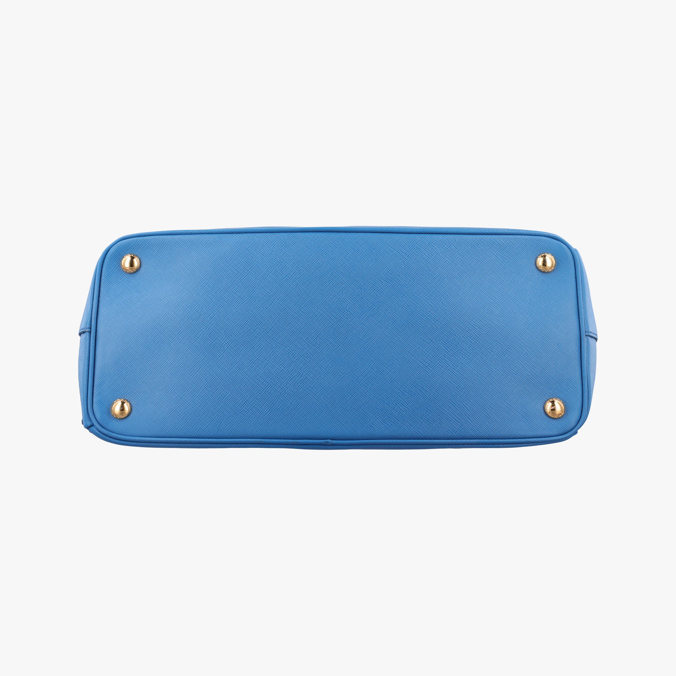 Pre-owned Prada Promenade Blue SAFFIANO Leather BN2538 handbag | stylenewstar