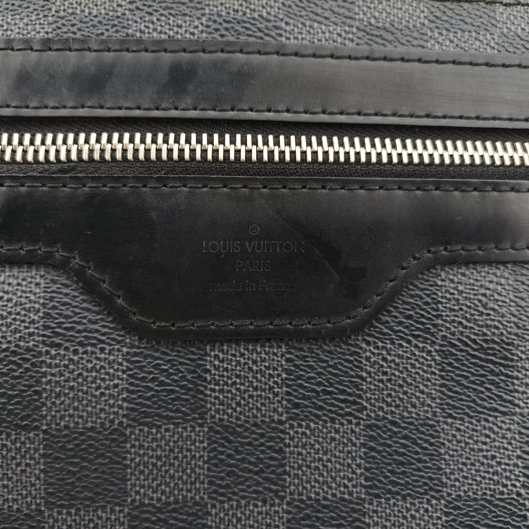 Pre-owned Louis Vuitton DANIEL MM Noir Damier GRAPHITE N58029 shoulderbag | stylenewstar