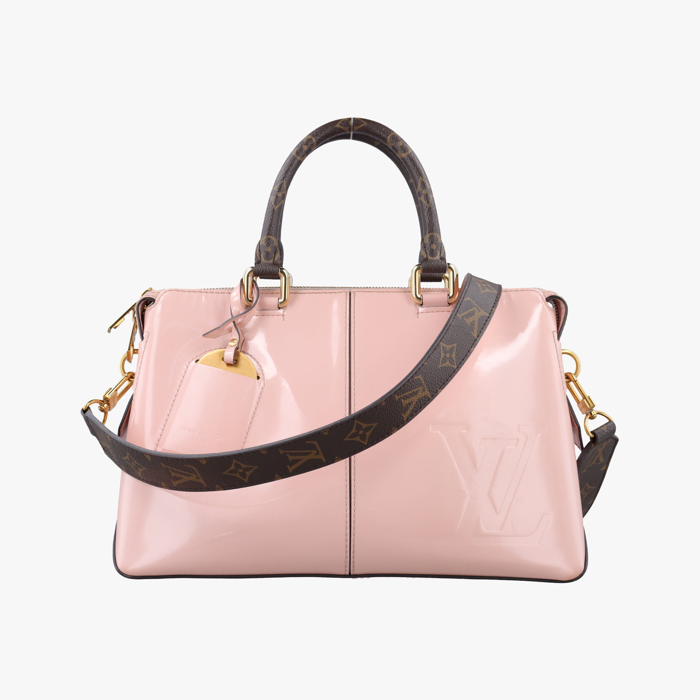 Vintage Louis Vuitton Tote Miroir Rose Ballerine Vernis M54639 shoulderbag | stylenewstar