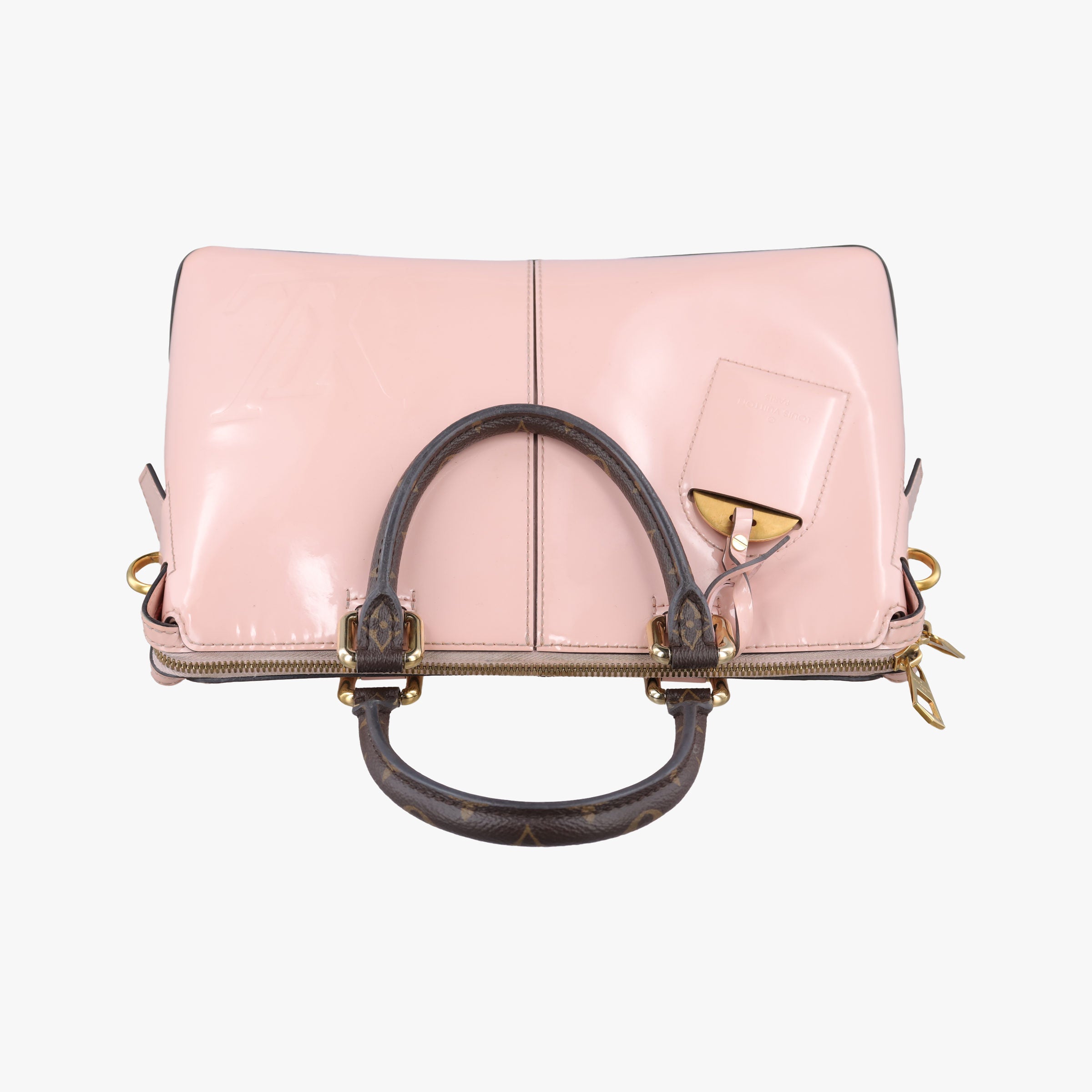 Vintage Louis Vuitton Tote Miroir Rose Ballerine Vernis M54639 shoulderbag | stylenewstar