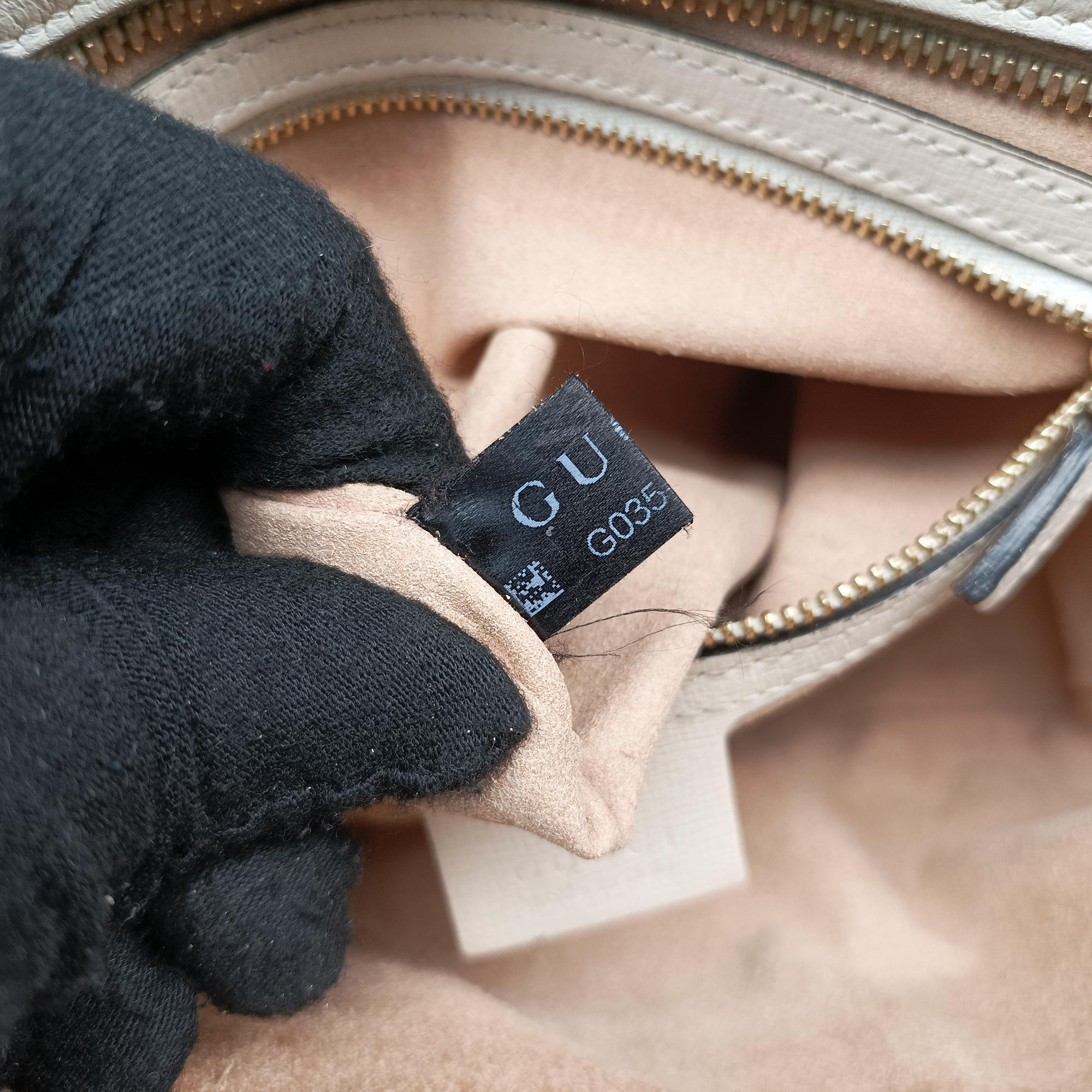 Vintage Gucci Horsebit 1955 beige×white PVC coated canvas×Leather 645454 shoulderbag | stylenewstar