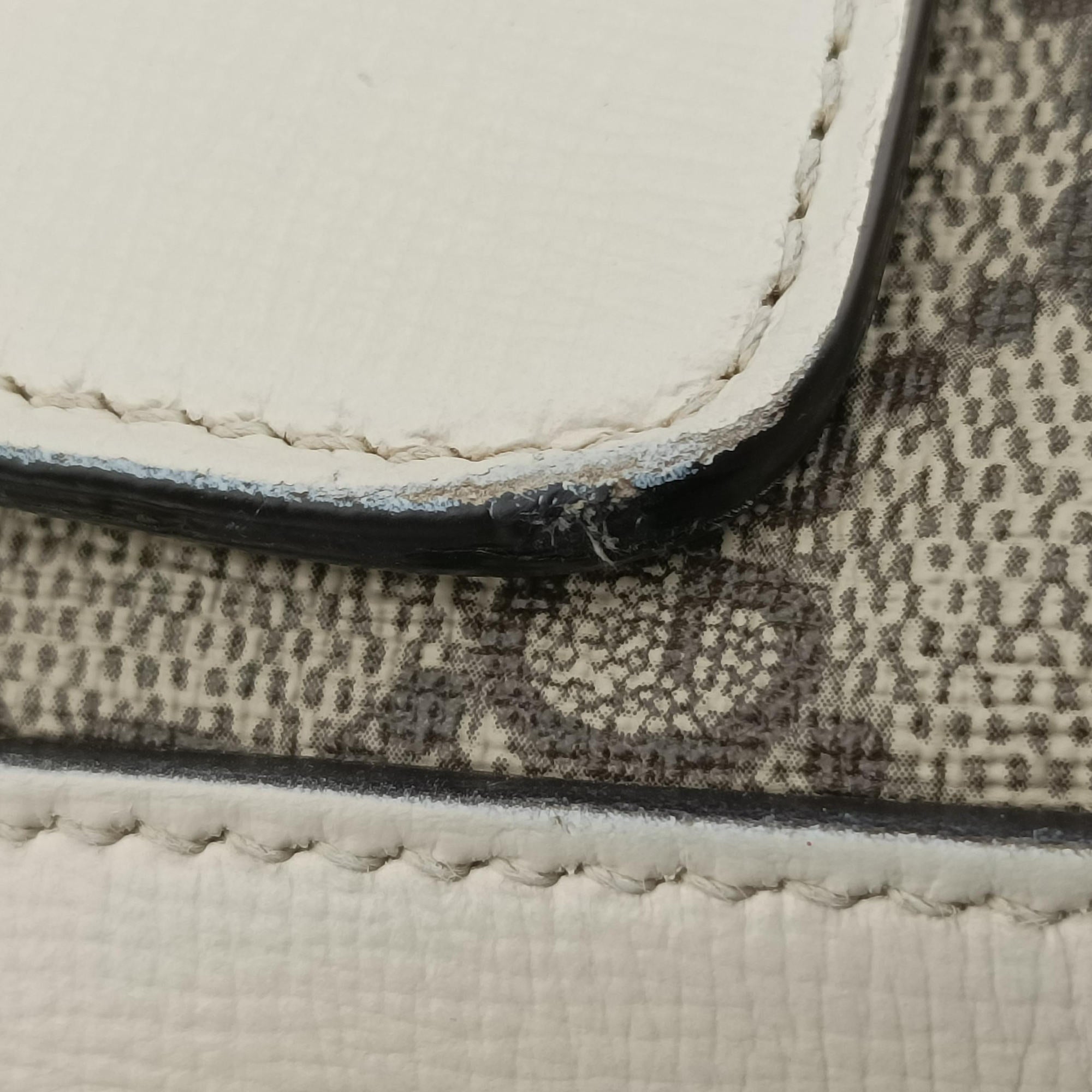 Vintage Gucci Horsebit 1955 beige×white PVC coated canvas×Leather 645454 shoulderbag | stylenewstar