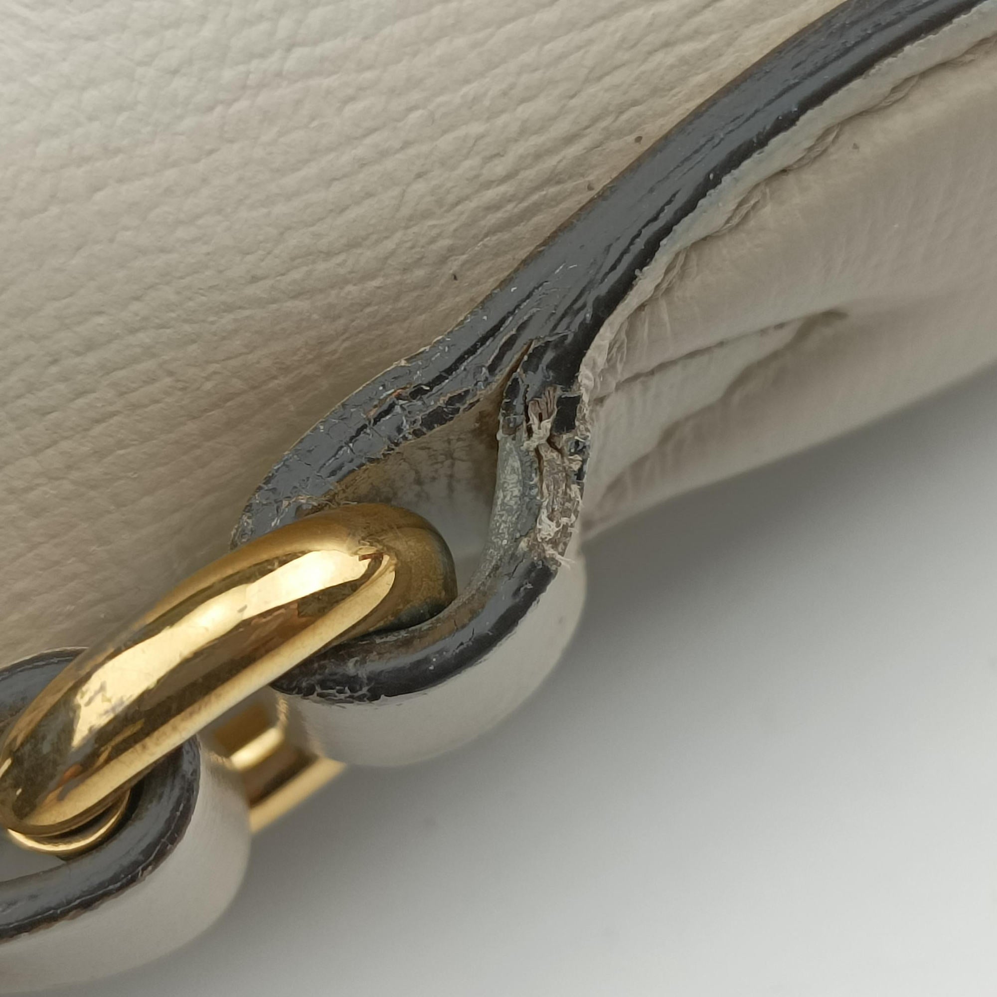 Vintage Gucci Horsebit 1955 beige×white PVC coated canvas×Leather 645454 shoulderbag | stylenewstar