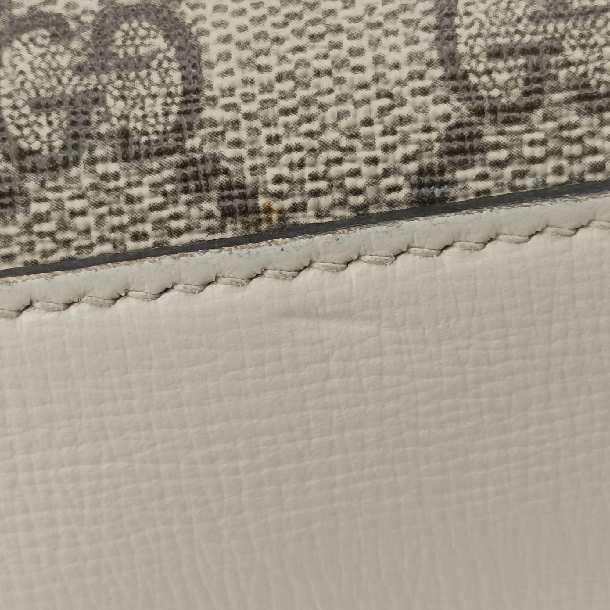 Vintage Gucci Horsebit 1955 beige×white PVC coated canvas×Leather 645454 shoulderbag | stylenewstar