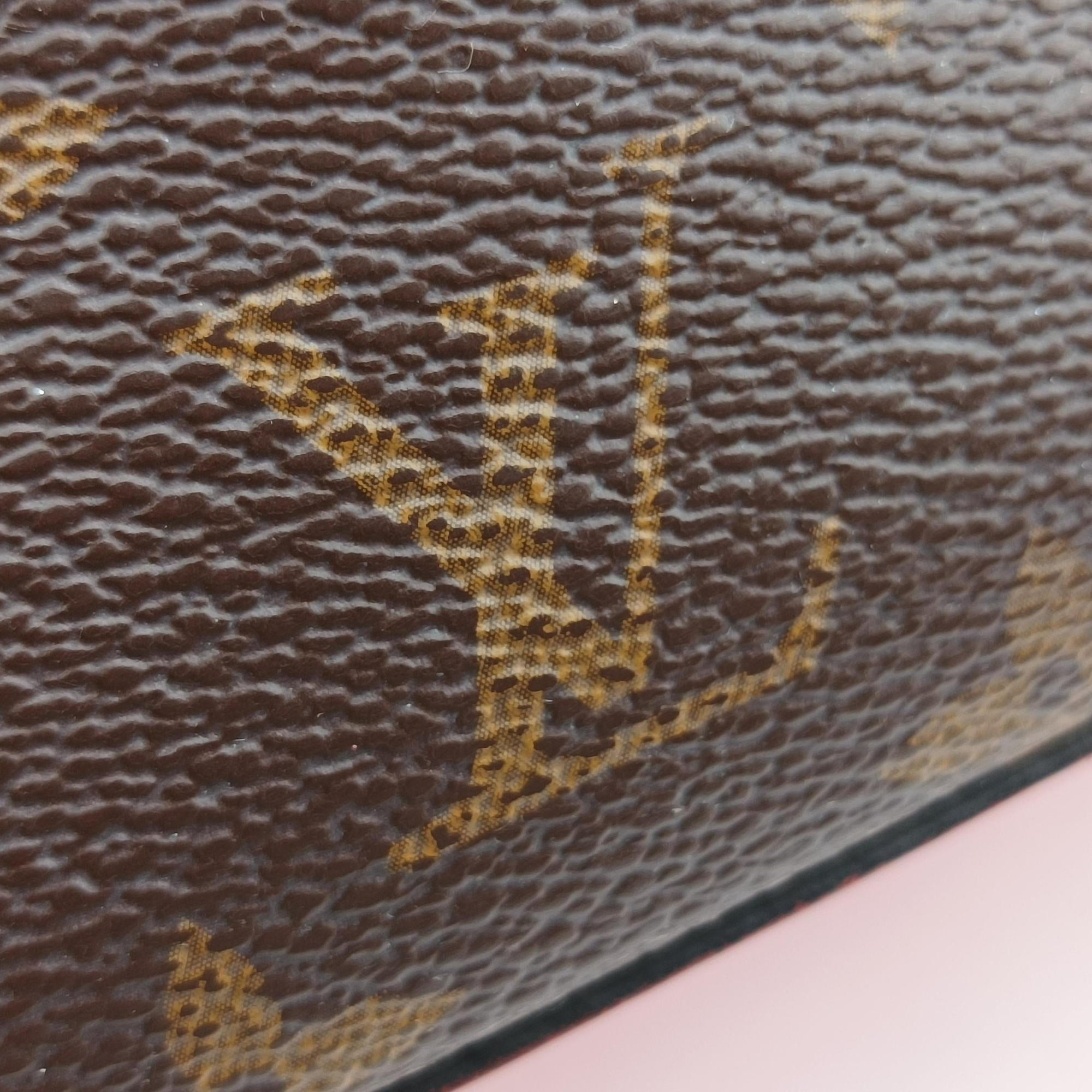 Pre-owned Louis Vuitton SAINTONGE brown×COQUELICOT Monogram Canvas×calf leather M43556 shoulderbag | stylenewstar