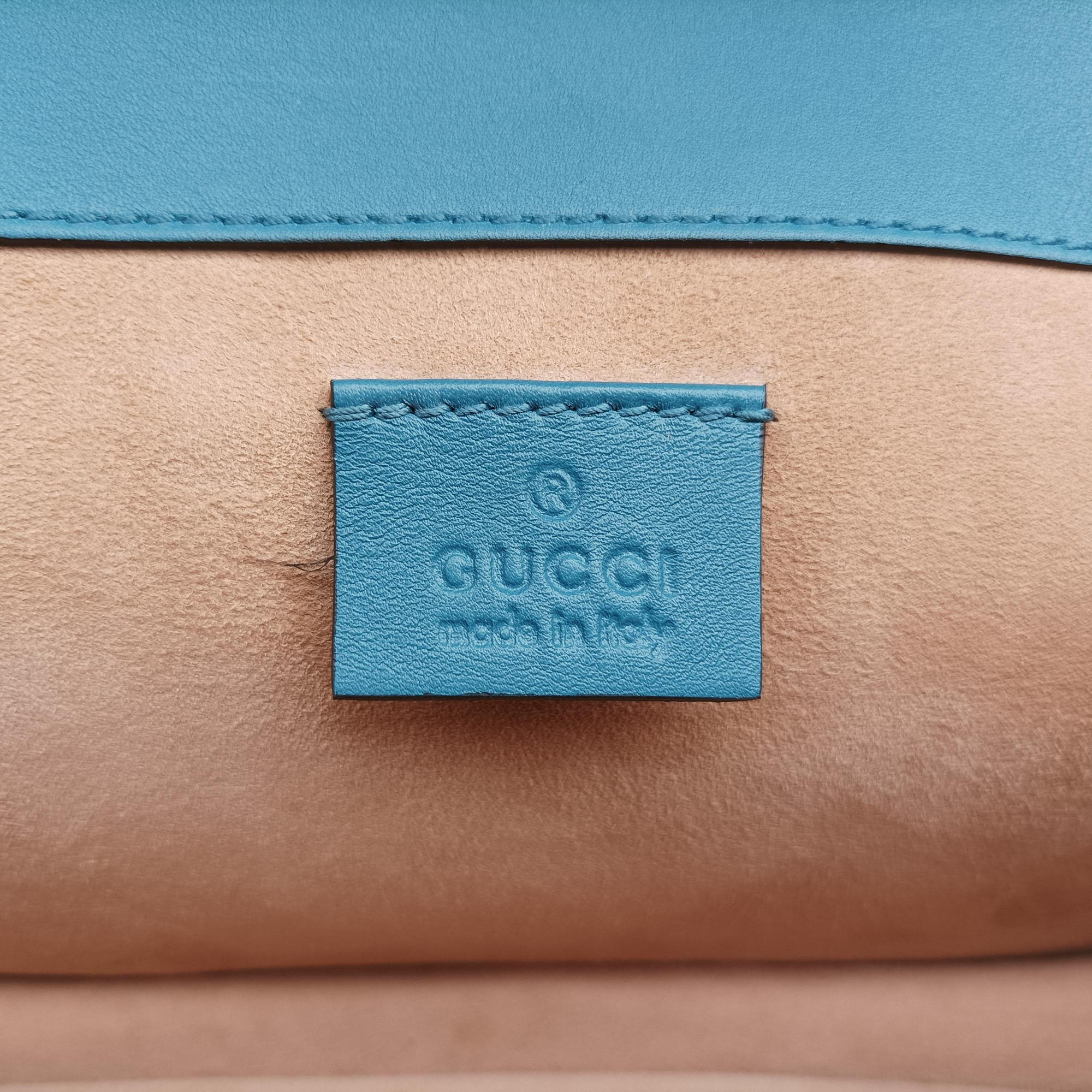 Pre-owned Gucci Dionysus Blue×Multicolour Snakeskin 481606 shoulderbag | stylenewstar