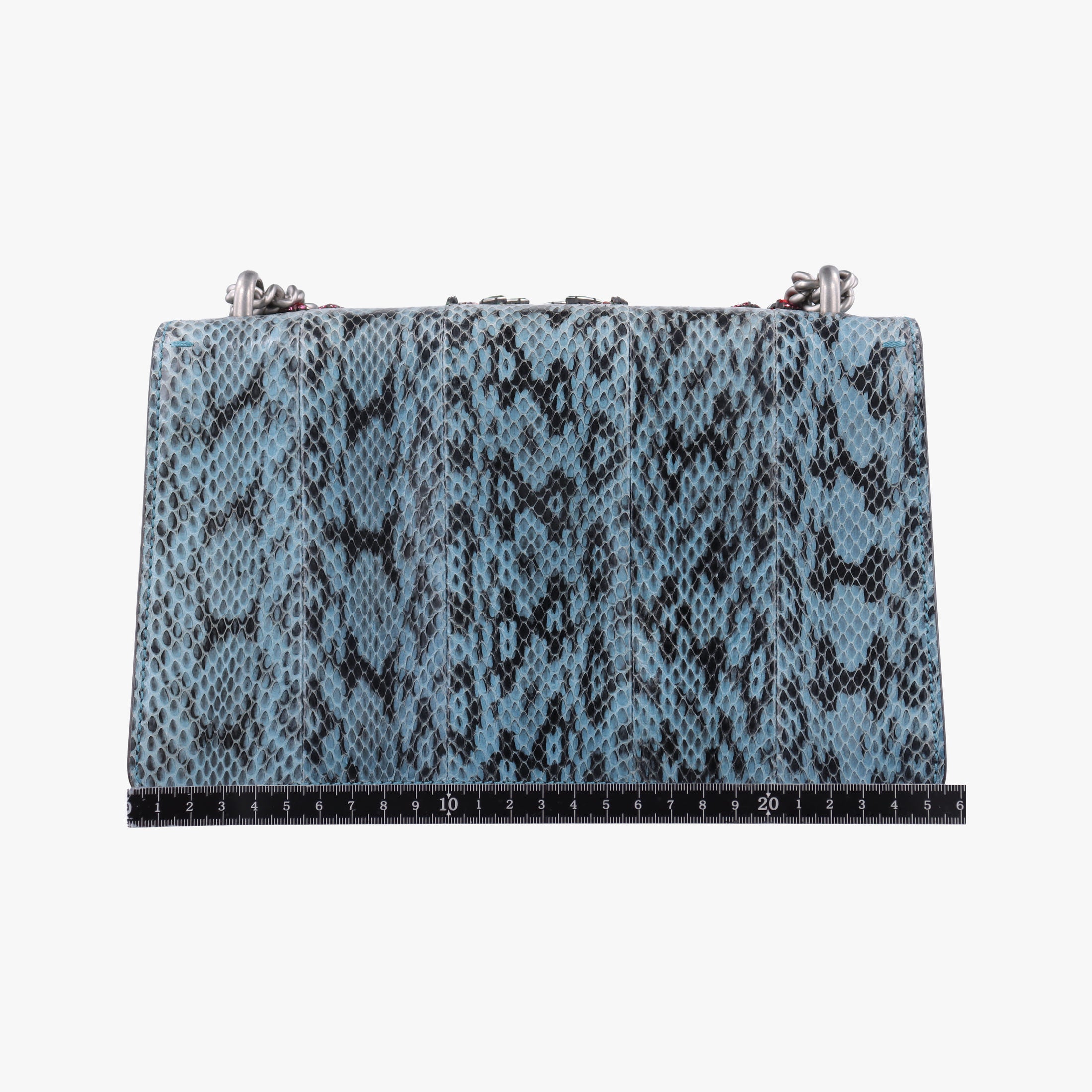 Pre-owned Gucci Dionysus Blue×Multicolour Snakeskin 481606 shoulderbag | stylenewstar