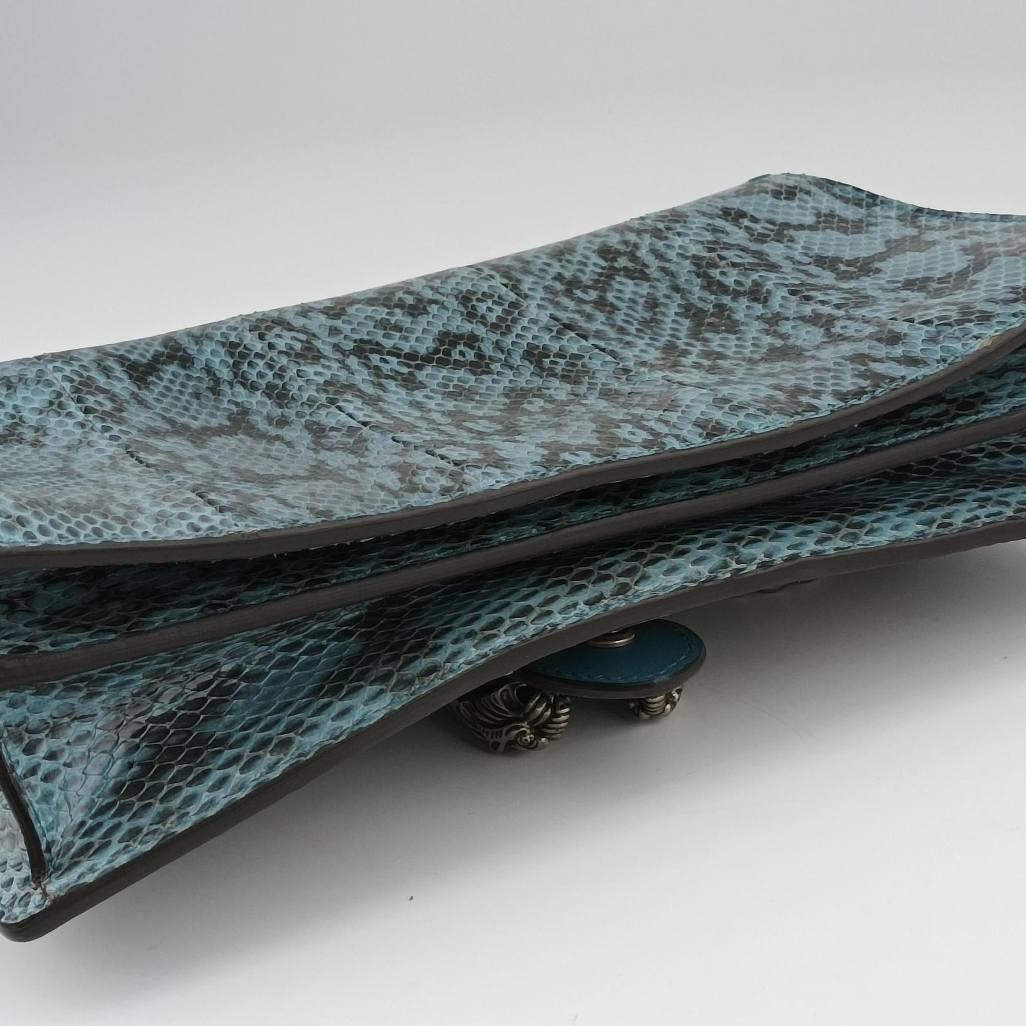 Pre-owned Gucci Dionysus Blue×Multicolour Snakeskin 481606 shoulderbag | stylenewstar