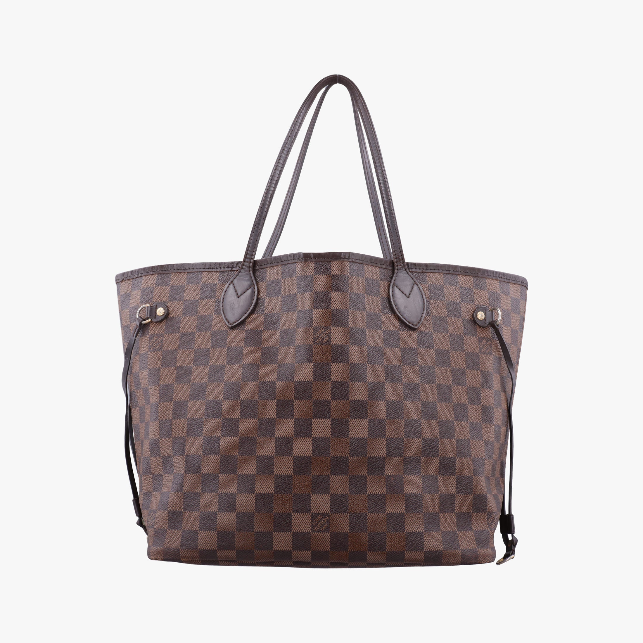 Pre-owned Louis Vuitton NEVERFULL MM EBENE Damier Canvas N51105 shoulderbag | stylenewstar