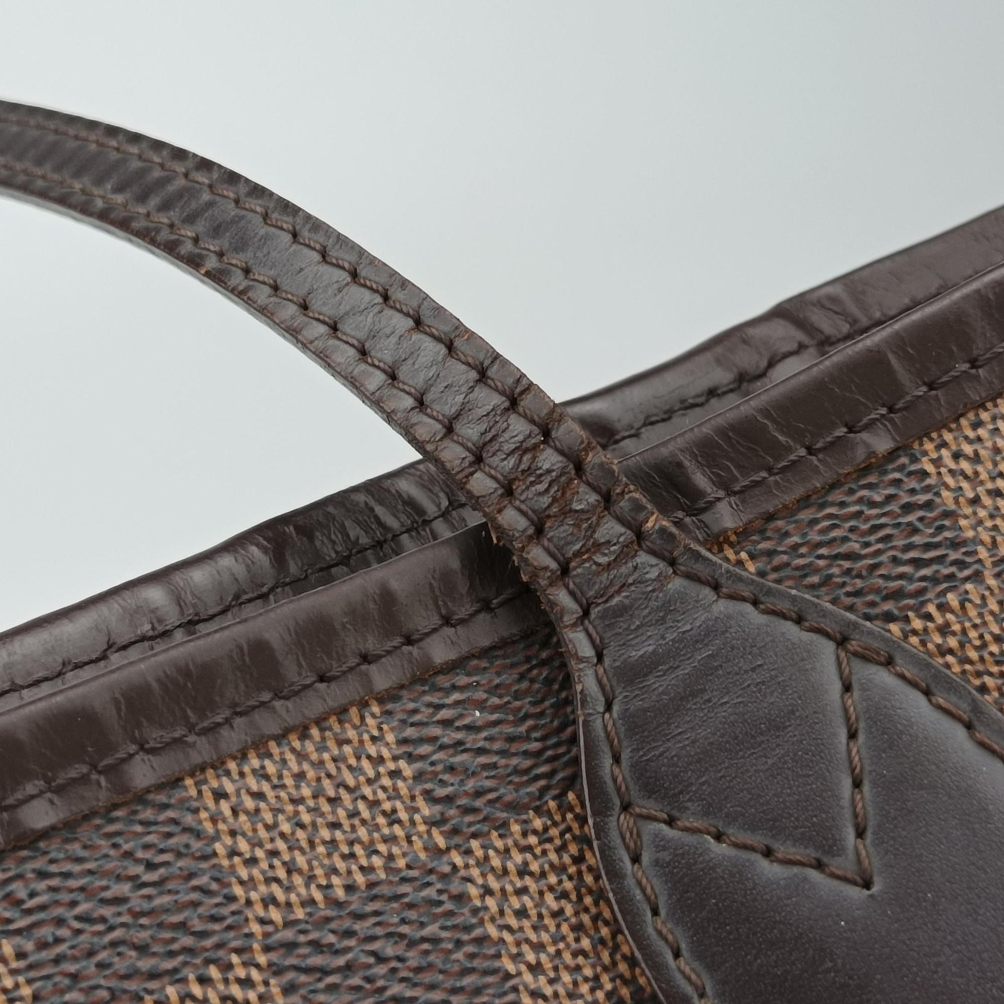 Pre-owned Louis Vuitton NEVERFULL MM EBENE Damier Canvas N51105 shoulderbag | stylenewstar