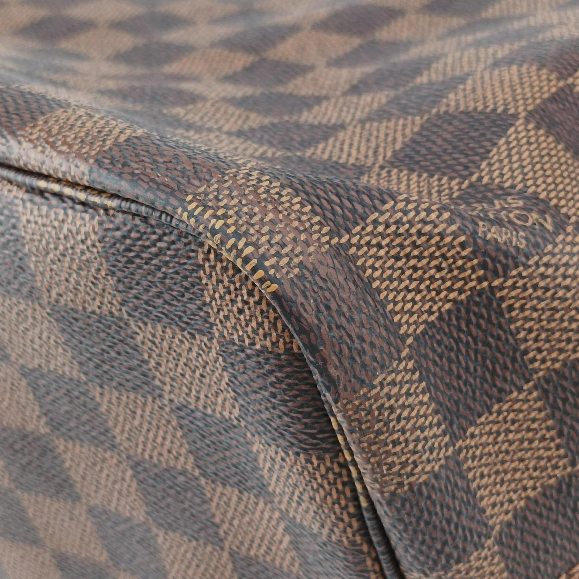 Pre-owned Louis Vuitton NEVERFULL MM EBENE Damier Canvas N51105 shoulderbag | stylenewstar