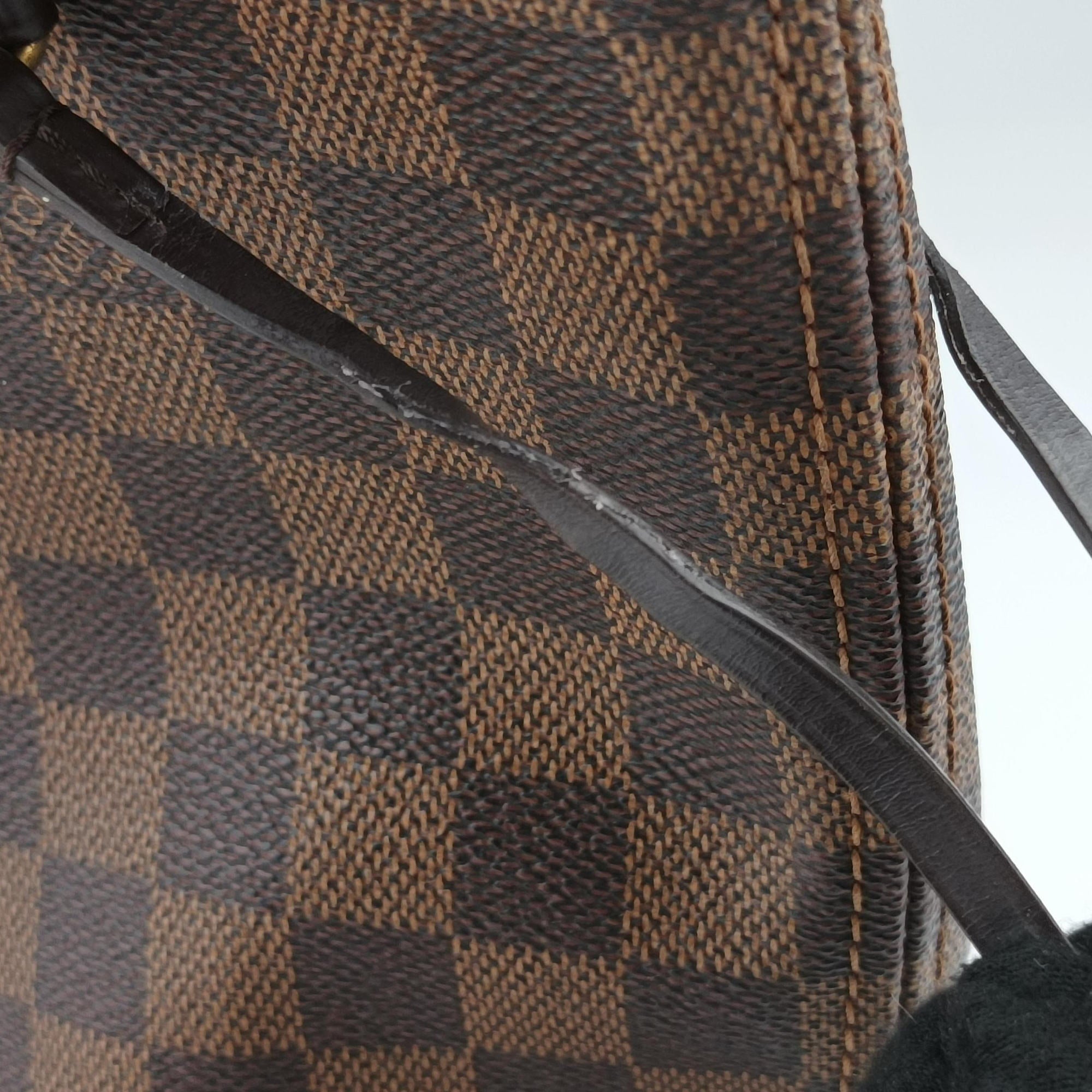 Pre-owned Louis Vuitton NEVERFULL MM EBENE Damier Canvas N51105 shoulderbag | stylenewstar