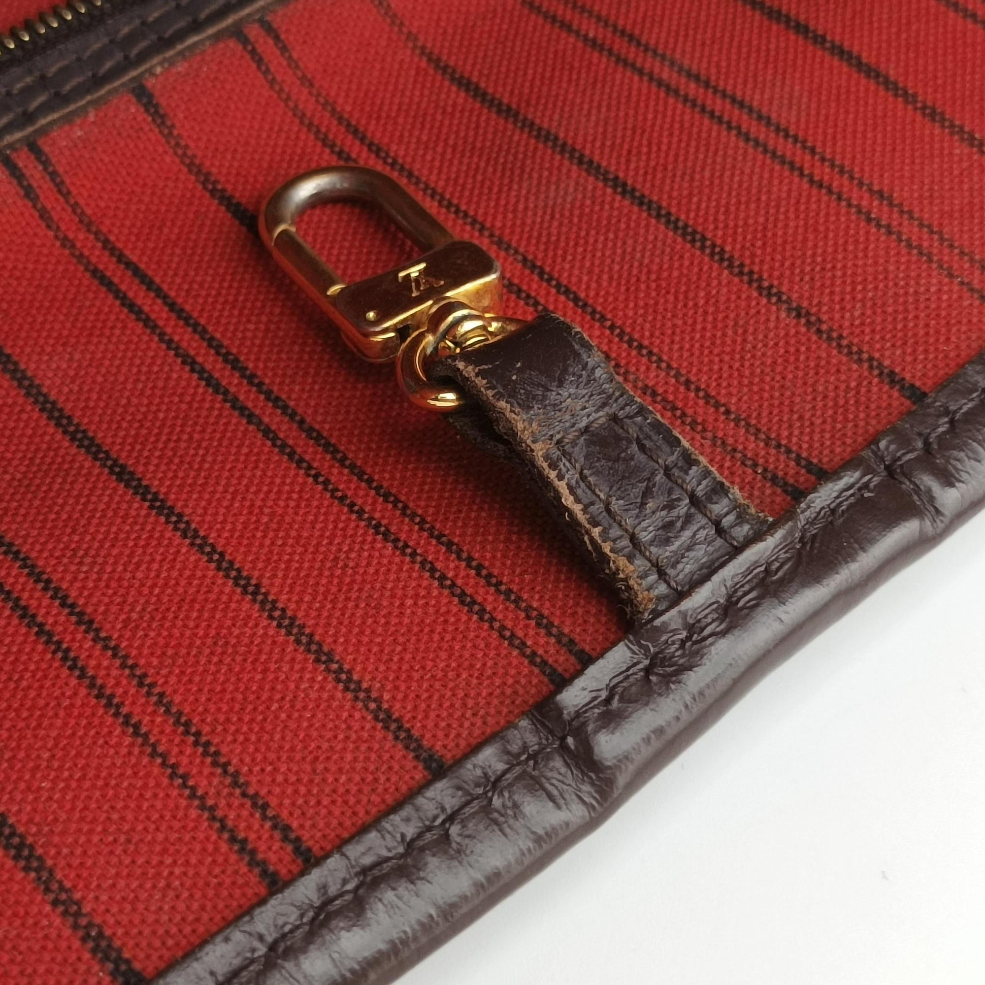 Pre-owned Louis Vuitton NEVERFULL MM EBENE Damier Canvas N51105 shoulderbag | stylenewstar
