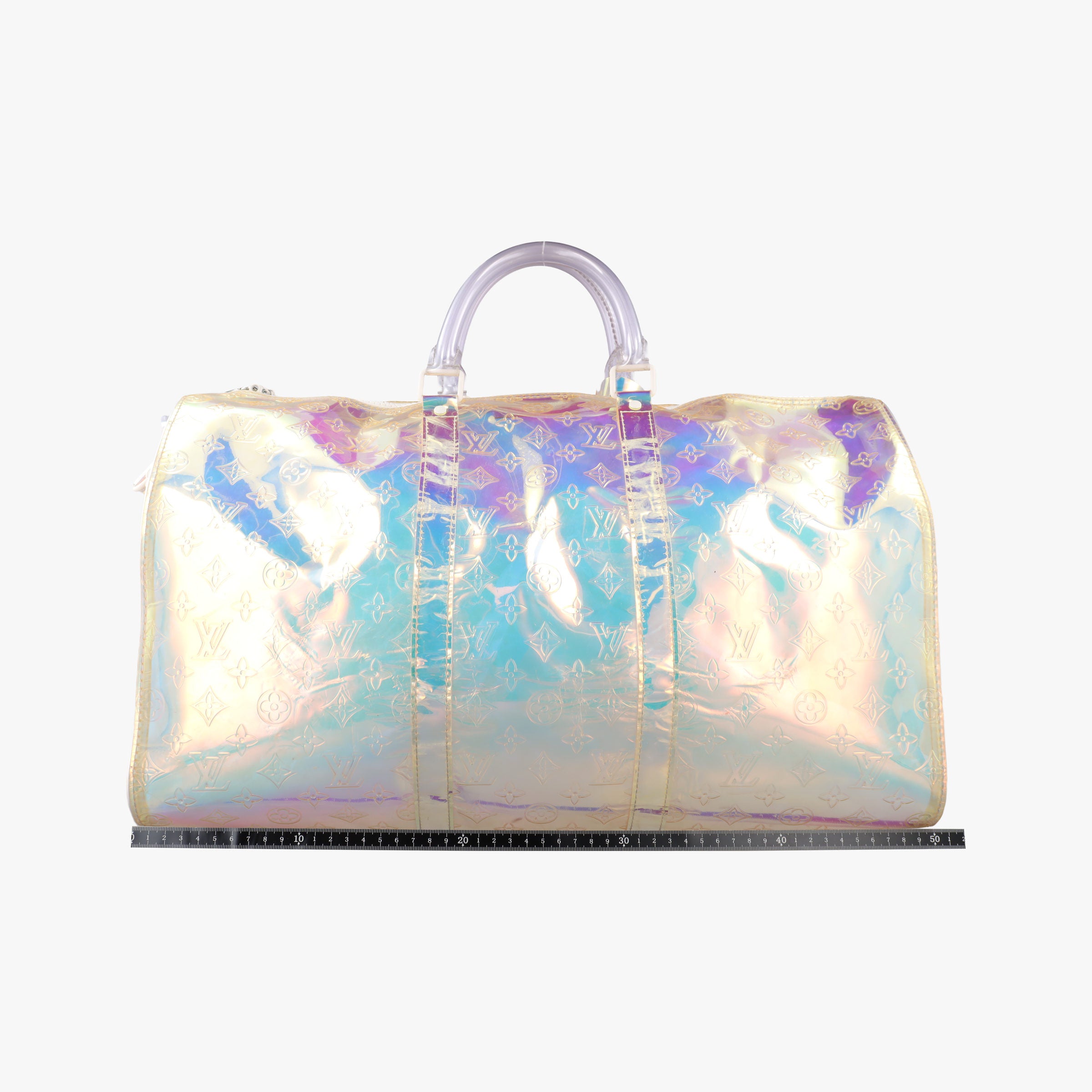 Pre-owned Louis Vuitton Keepall Bandouliere 50 aurora Monogram Prism M53271 shoulderbag | stylenewstar