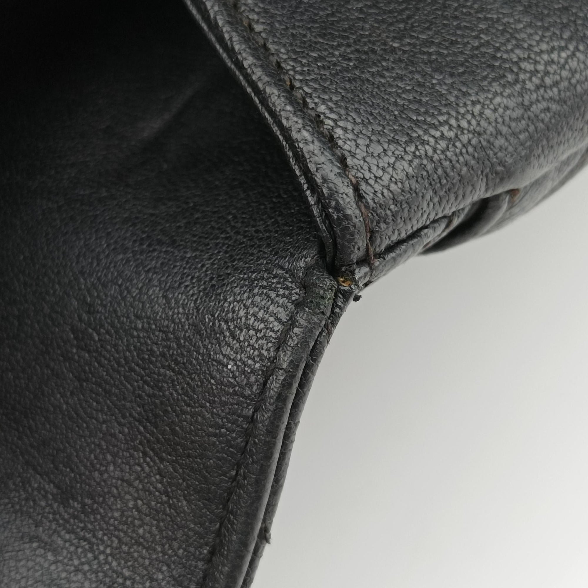 Vintage Yves Saint Laurent COLLEGE Black Leather 428056 shoulderbag | stylenewstar