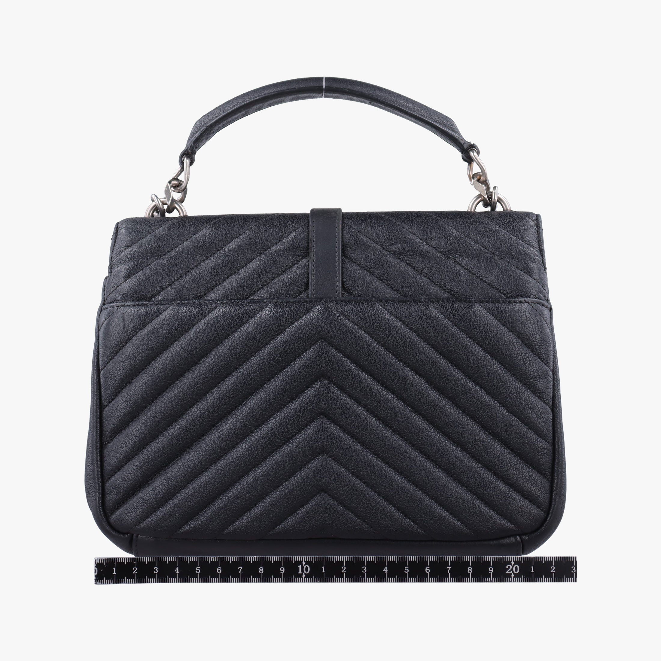 Vintage Yves Saint Laurent COLLEGE Black Leather 428056 shoulderbag | stylenewstar