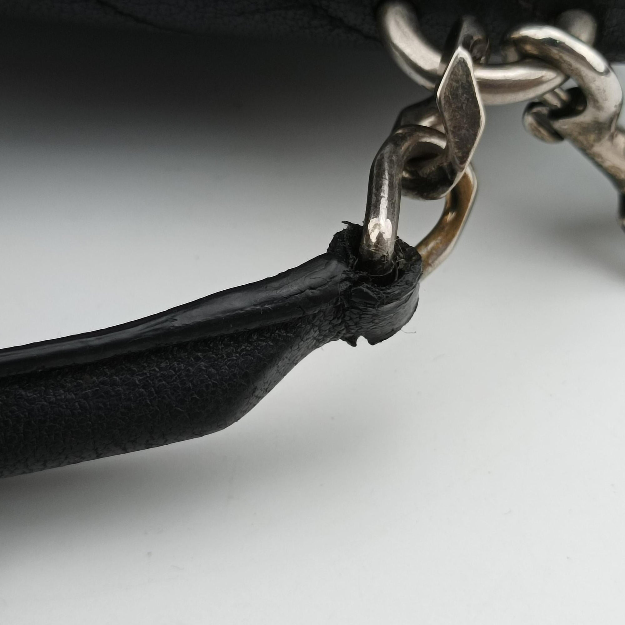 Vintage Yves Saint Laurent COLLEGE Black Leather 428056 shoulderbag | stylenewstar