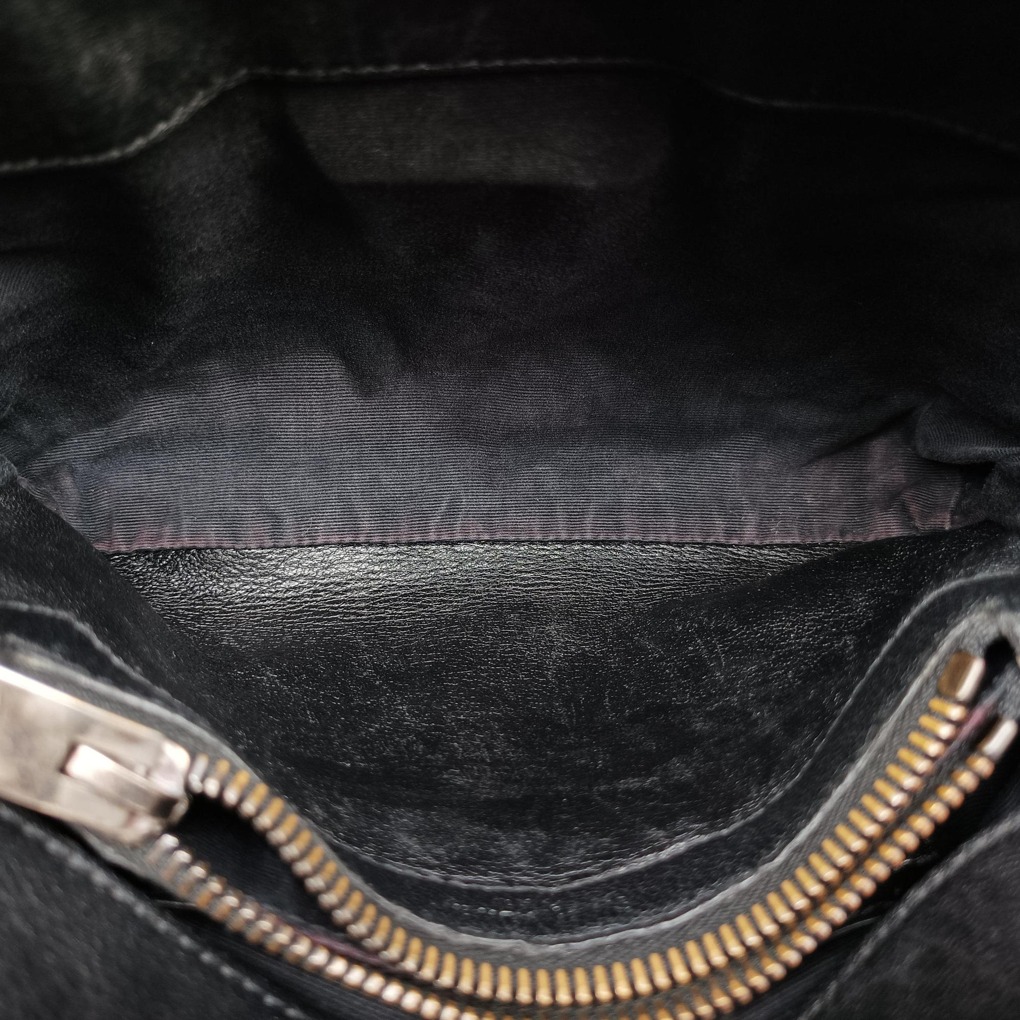 Vintage Yves Saint Laurent COLLEGE Black Leather 428056 shoulderbag | stylenewstar