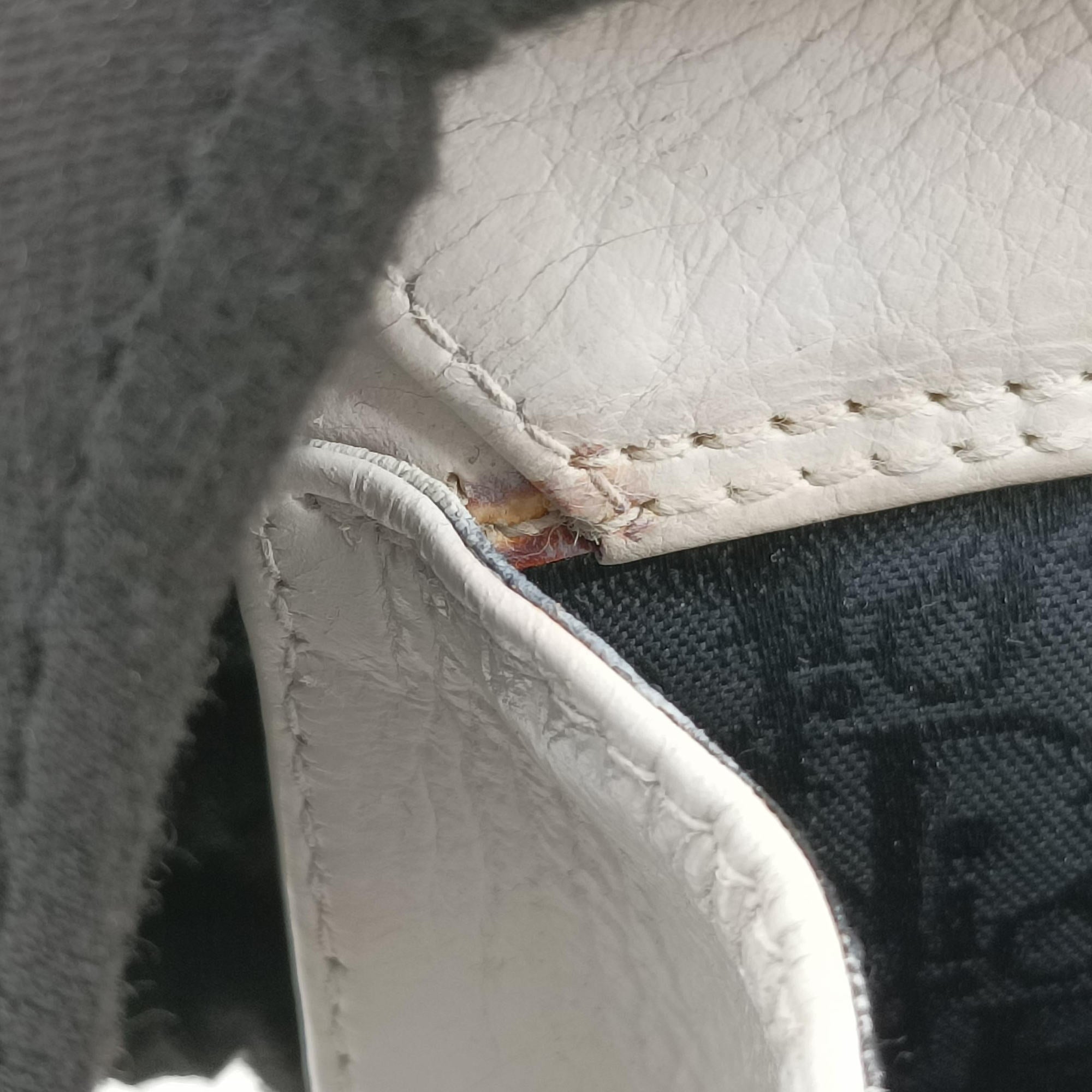 Pre-owned Christian Dior Lady D-Joy White leather  shoulderbag | stylenewstar