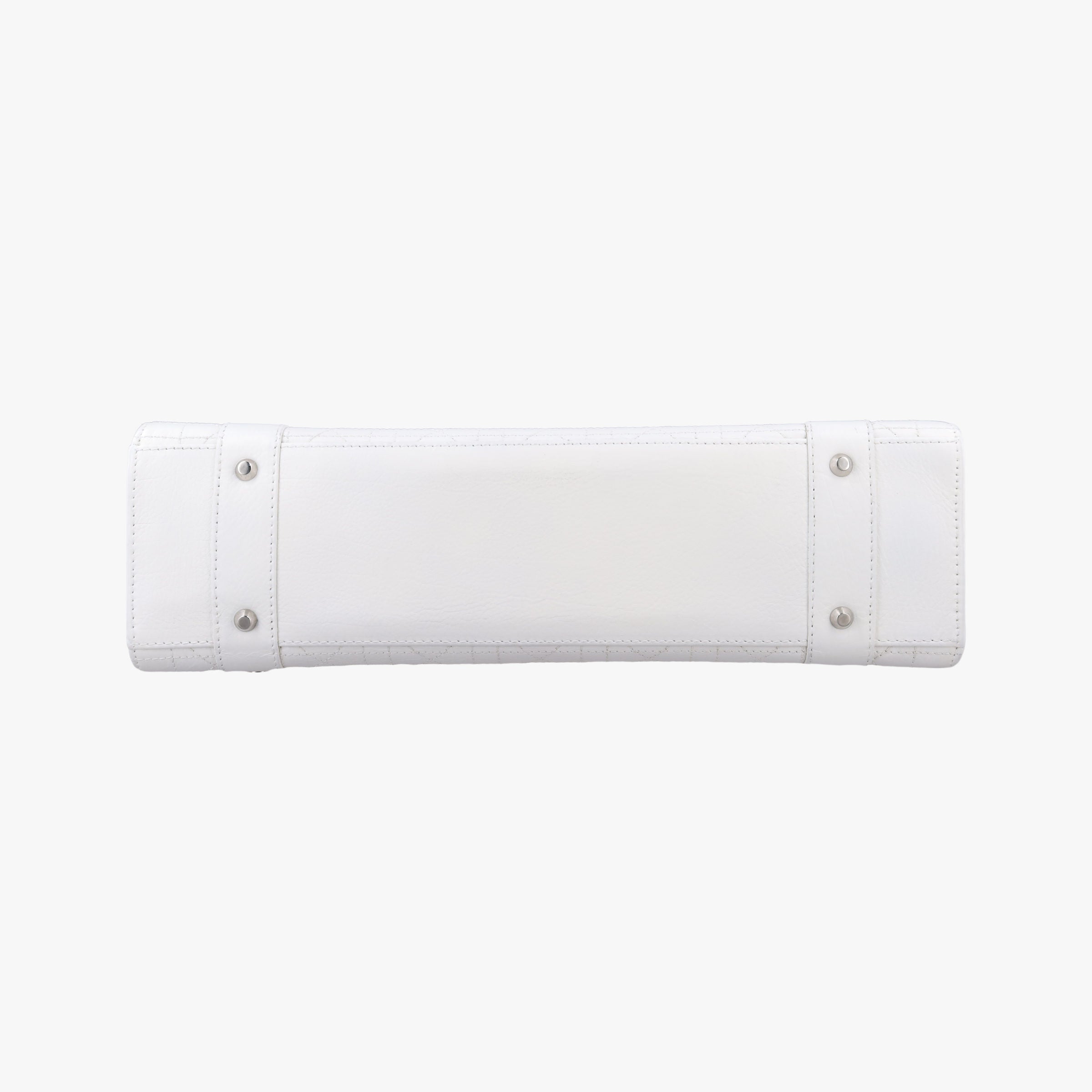Pre-owned Christian Dior Lady D-Joy White leather  shoulderbag | stylenewstar