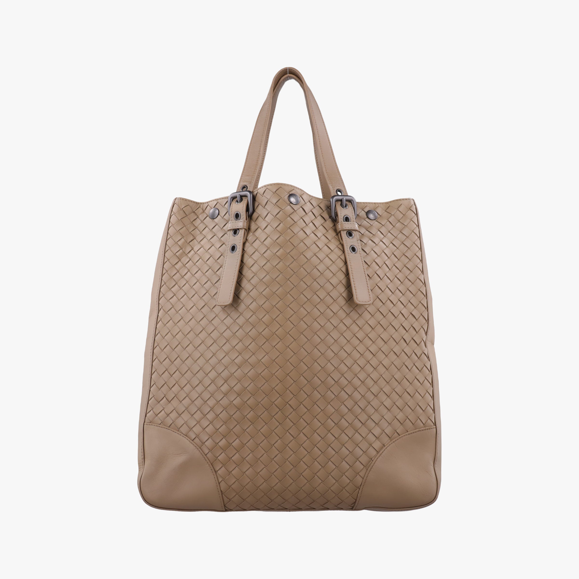 Secondhand Bottega Veneta Intrecciato Shopper Acatl Camel lambskin  handbag | stylenewstar