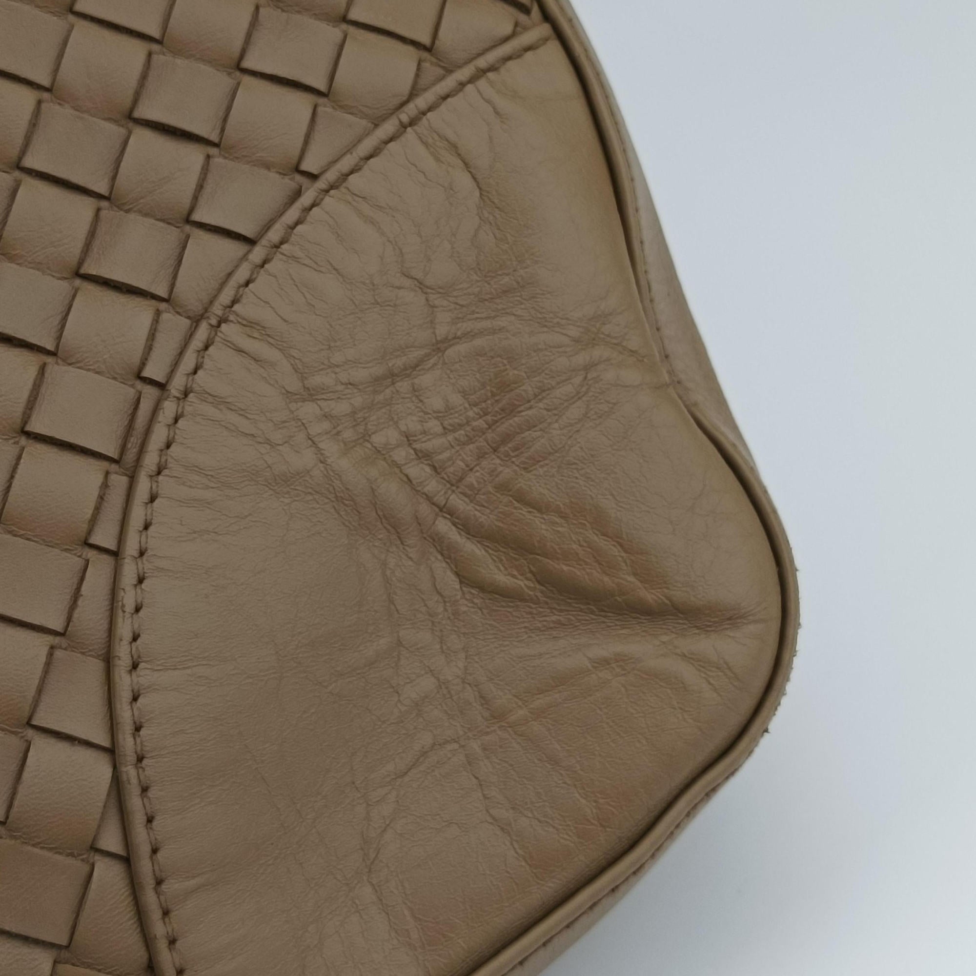 Secondhand Bottega Veneta Intrecciato Shopper Acatl Camel lambskin  handbag | stylenewstar