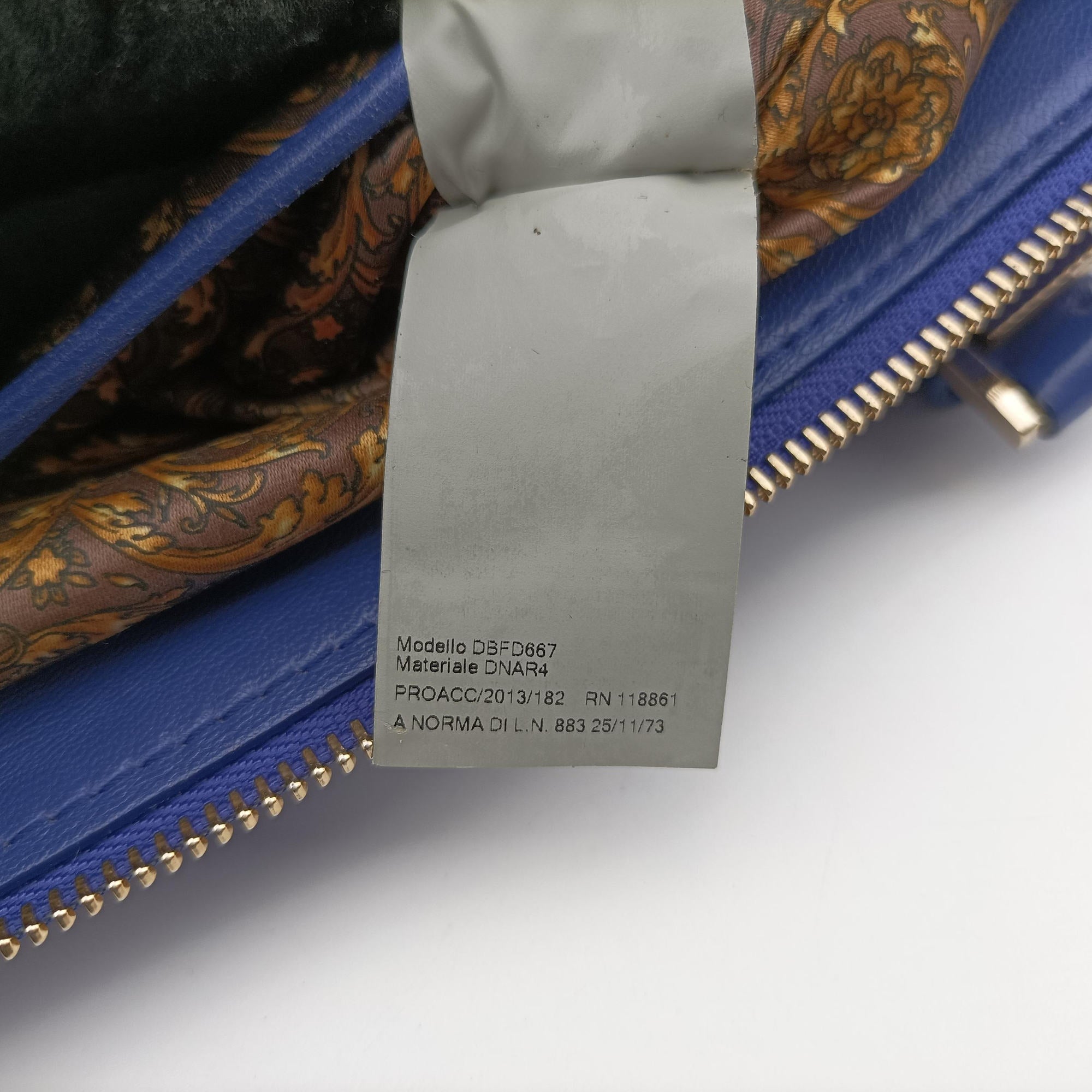 Pre-owned VERSACE Vanitas Medusa Blue leather  handbag | stylenewstar