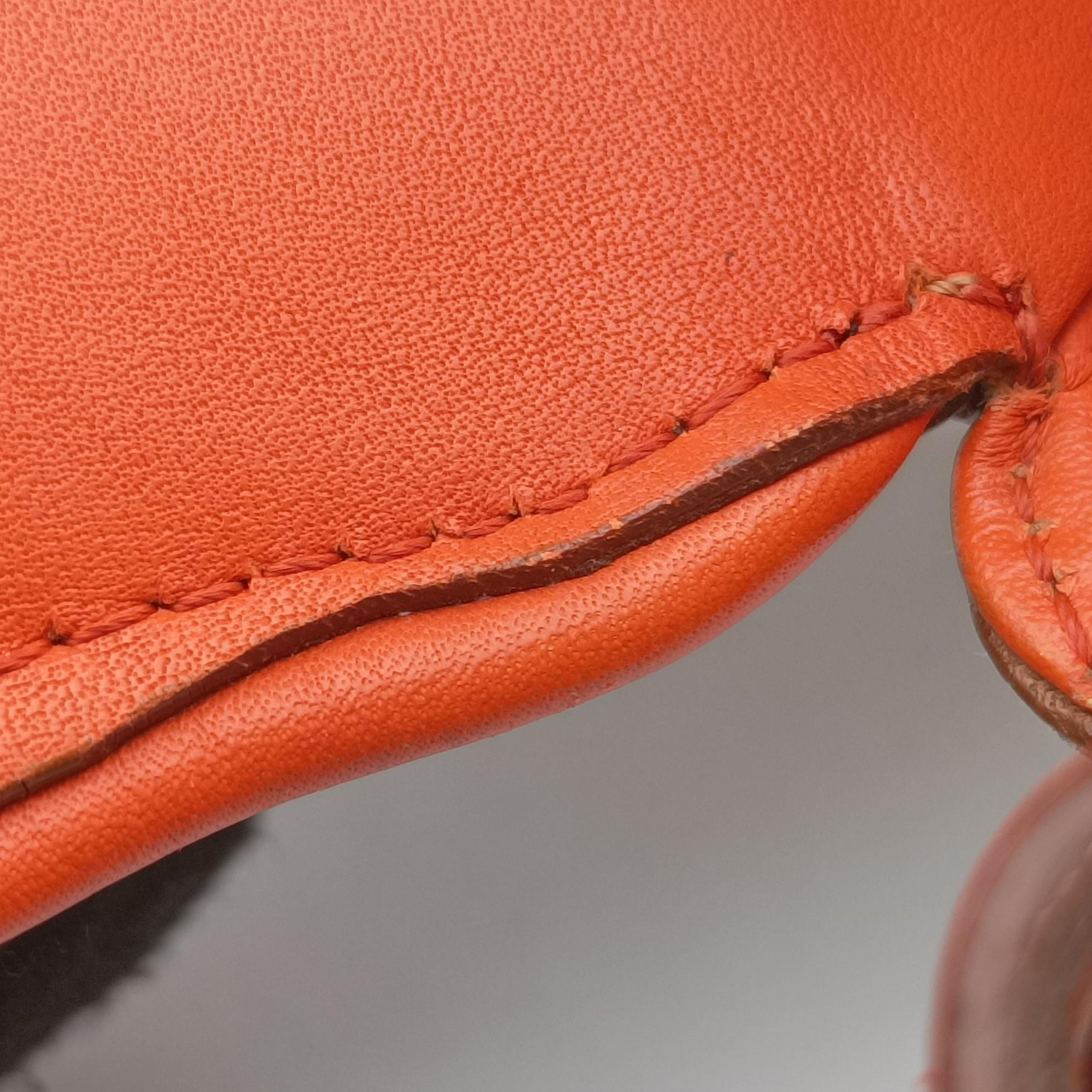 Vintage Givenchy Obsedia Coney Black × Orange × Beige Leather  shoulderbag | stylenewstar