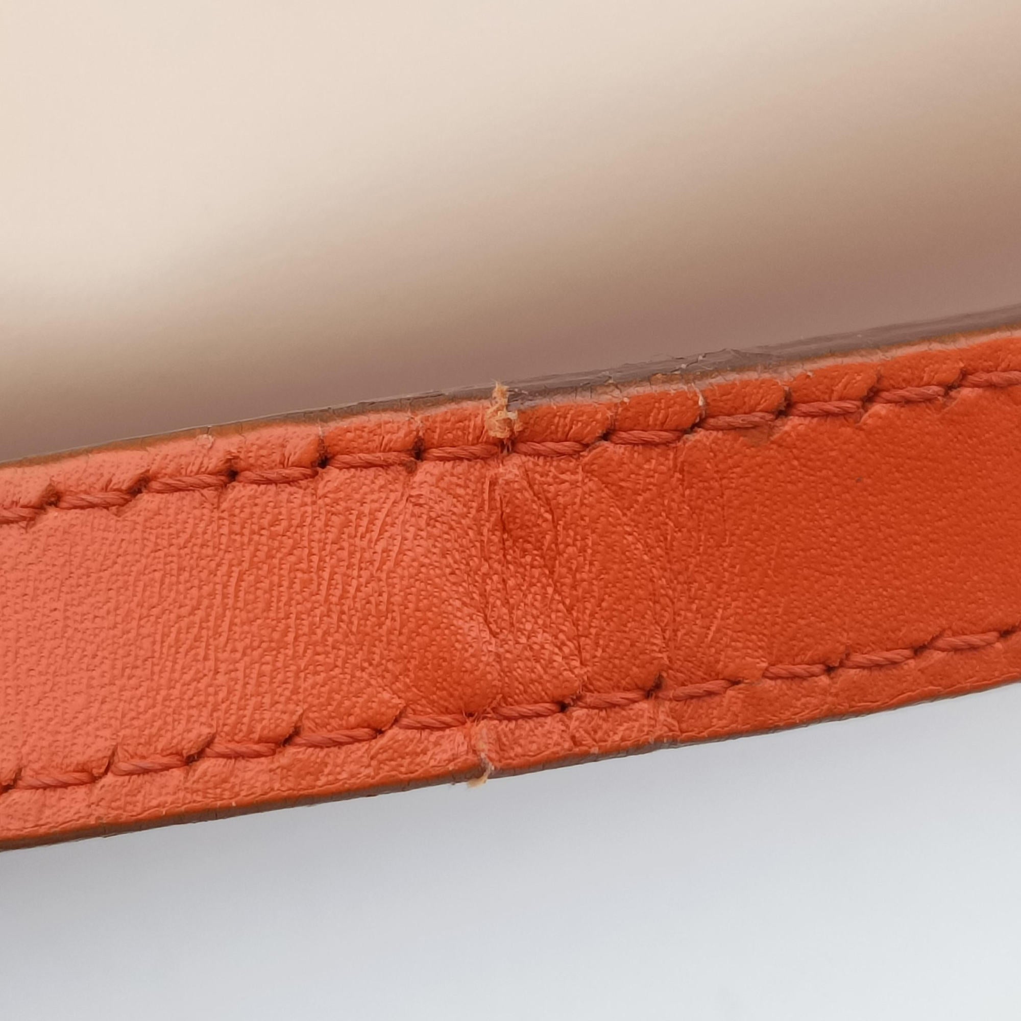 Vintage Givenchy Obsedia Coney Black × Orange × Beige Leather  shoulderbag | stylenewstar