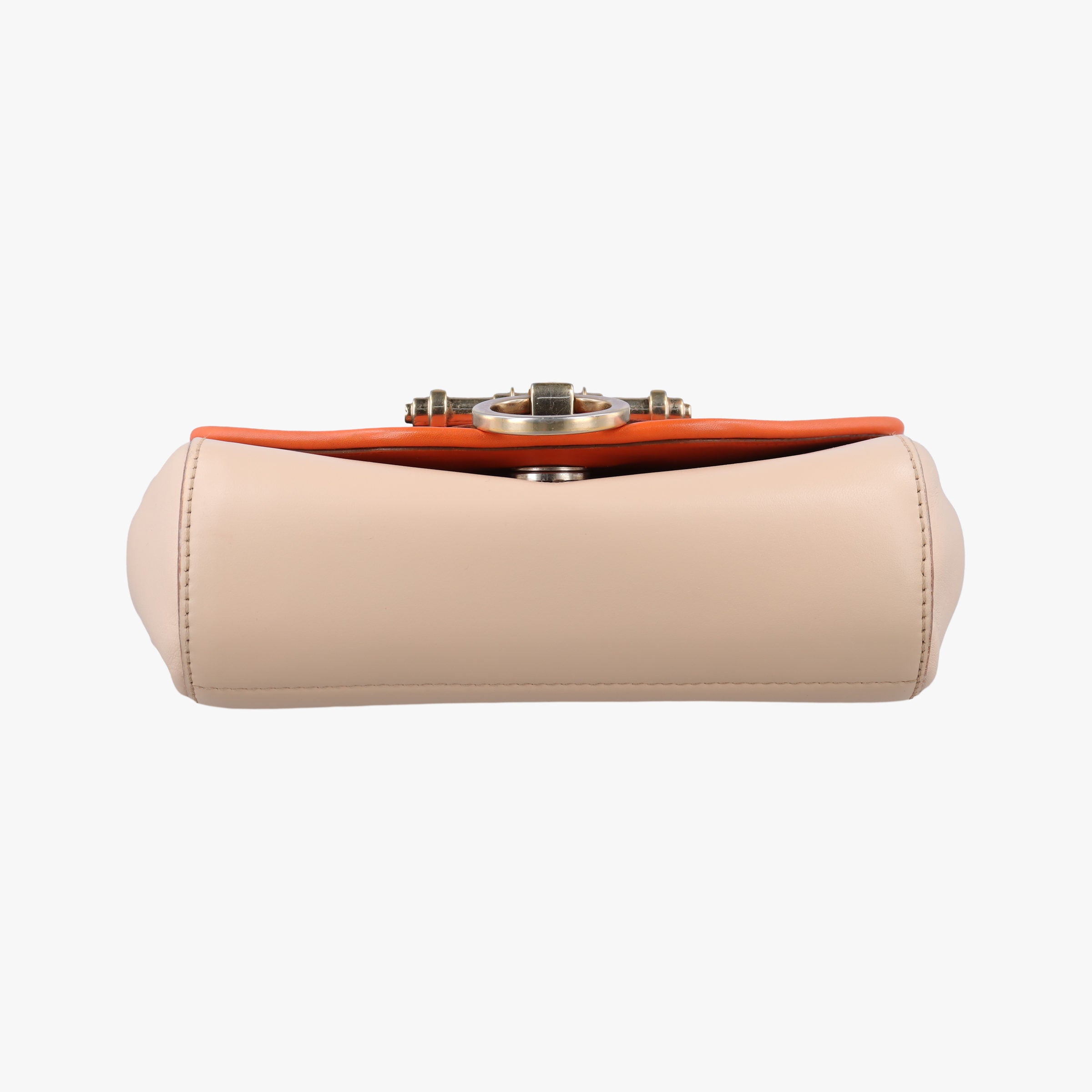 Vintage Givenchy Obsedia Coney Black × Orange × Beige Leather  shoulderbag | stylenewstar