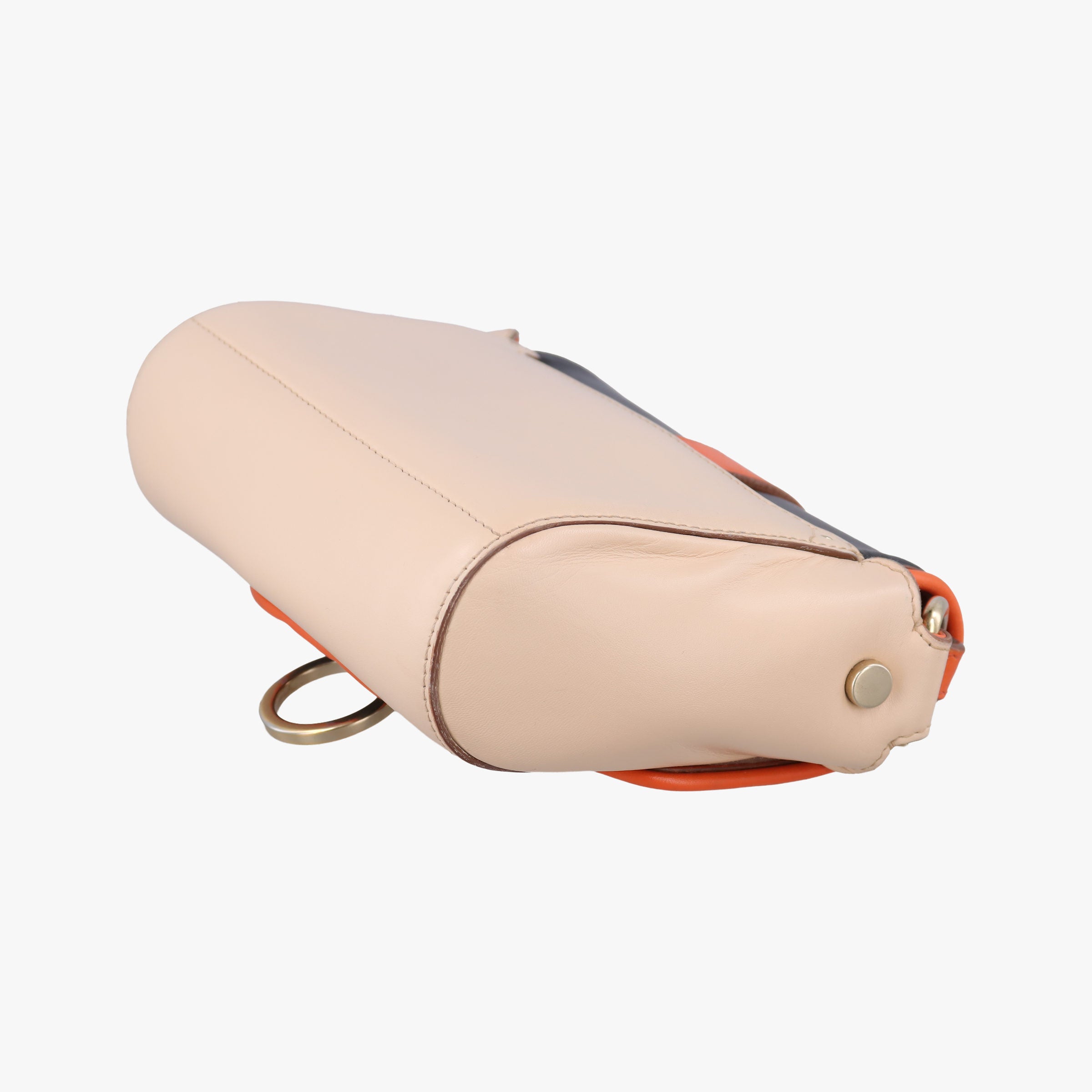 Vintage Givenchy Obsedia Coney Black × Orange × Beige Leather  shoulderbag | stylenewstar