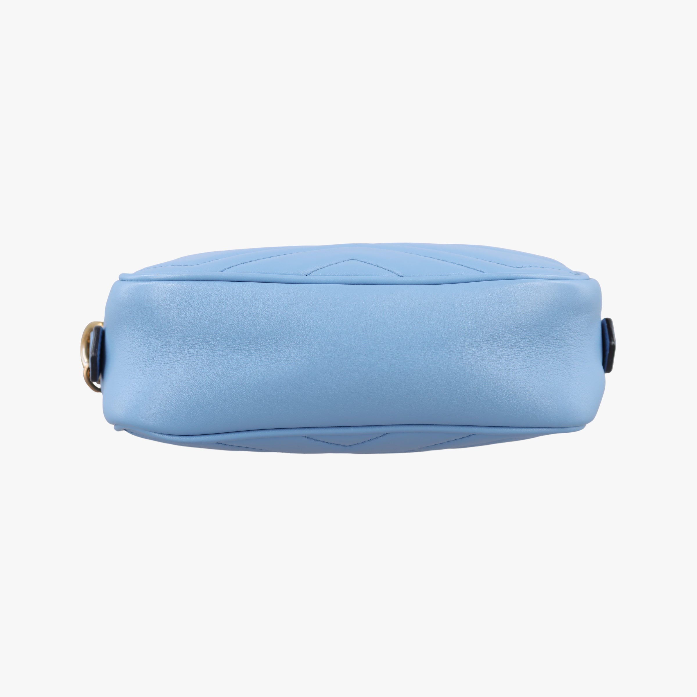Pre-owned Gucci GG Marmont Blue Leather 448065 shoulderbag | stylenewstar