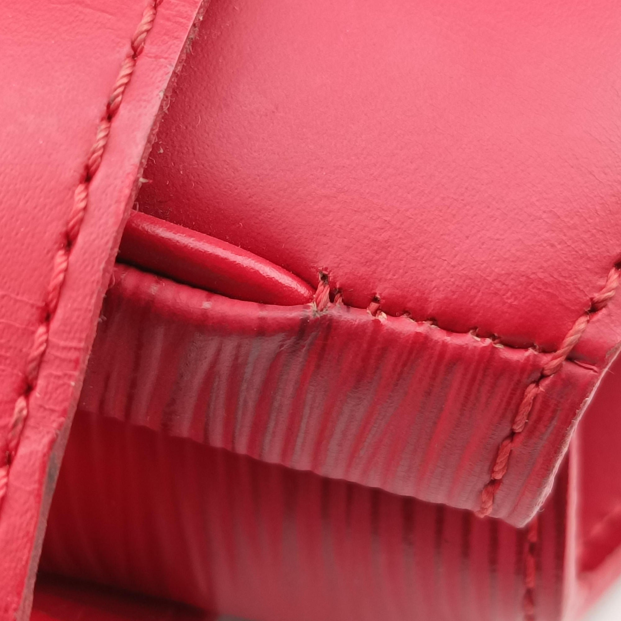 Secondhand Louis Vuitton Passy GM Rouge Epi M5925E handbag | stylenewstar