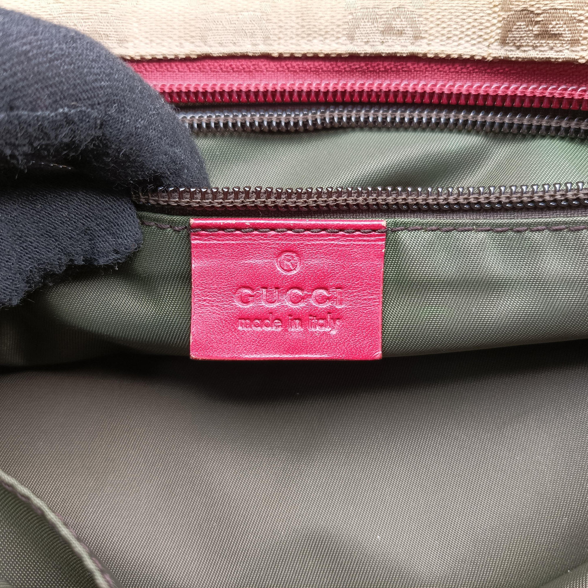 Pre-owned Gucci GG Canvas Sherry Line Beige canvas 131230 handbag | stylenewstar